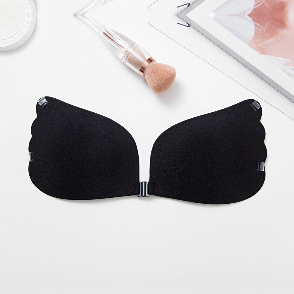 XDeer Rückenfreier BH Push up BH Rückenfrei Klebe BH Wiederverwendbarer Trägerloser BH mit Push & Lift up Effekt für Aalle