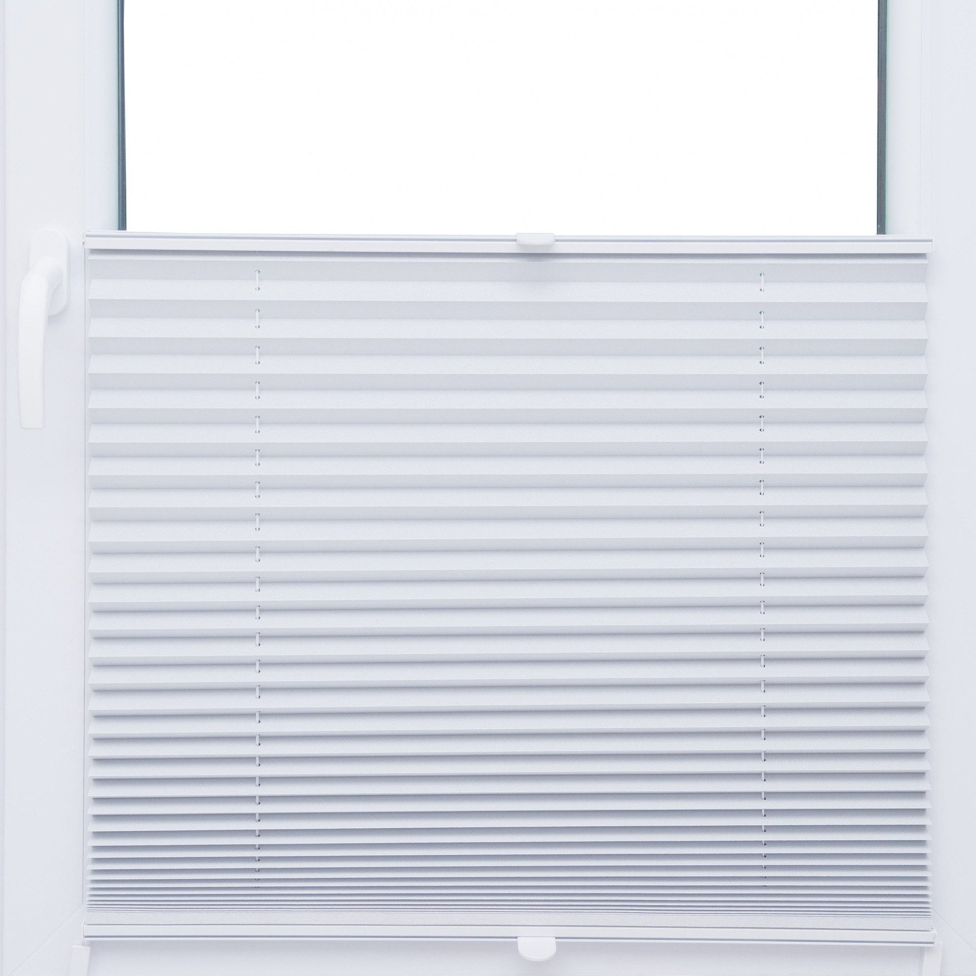 Store Plissé KS Handel 45 X 100 Cm - Turquoise, 100% Polyester, Montage Sans Perçage, Réglable En Hauteur