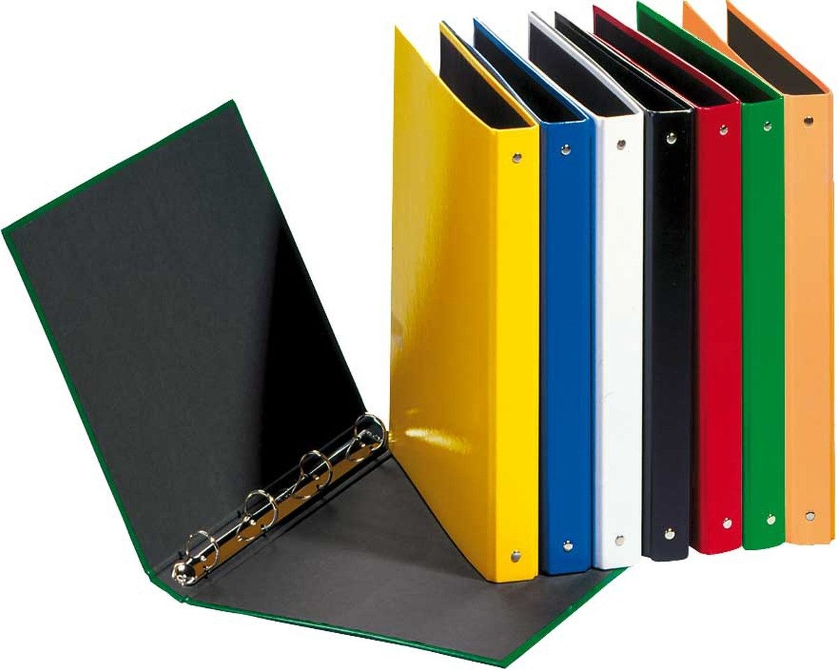 PAGNA Präsentationsordner Ringbuch A5 25mm 4 Ringe sortiert