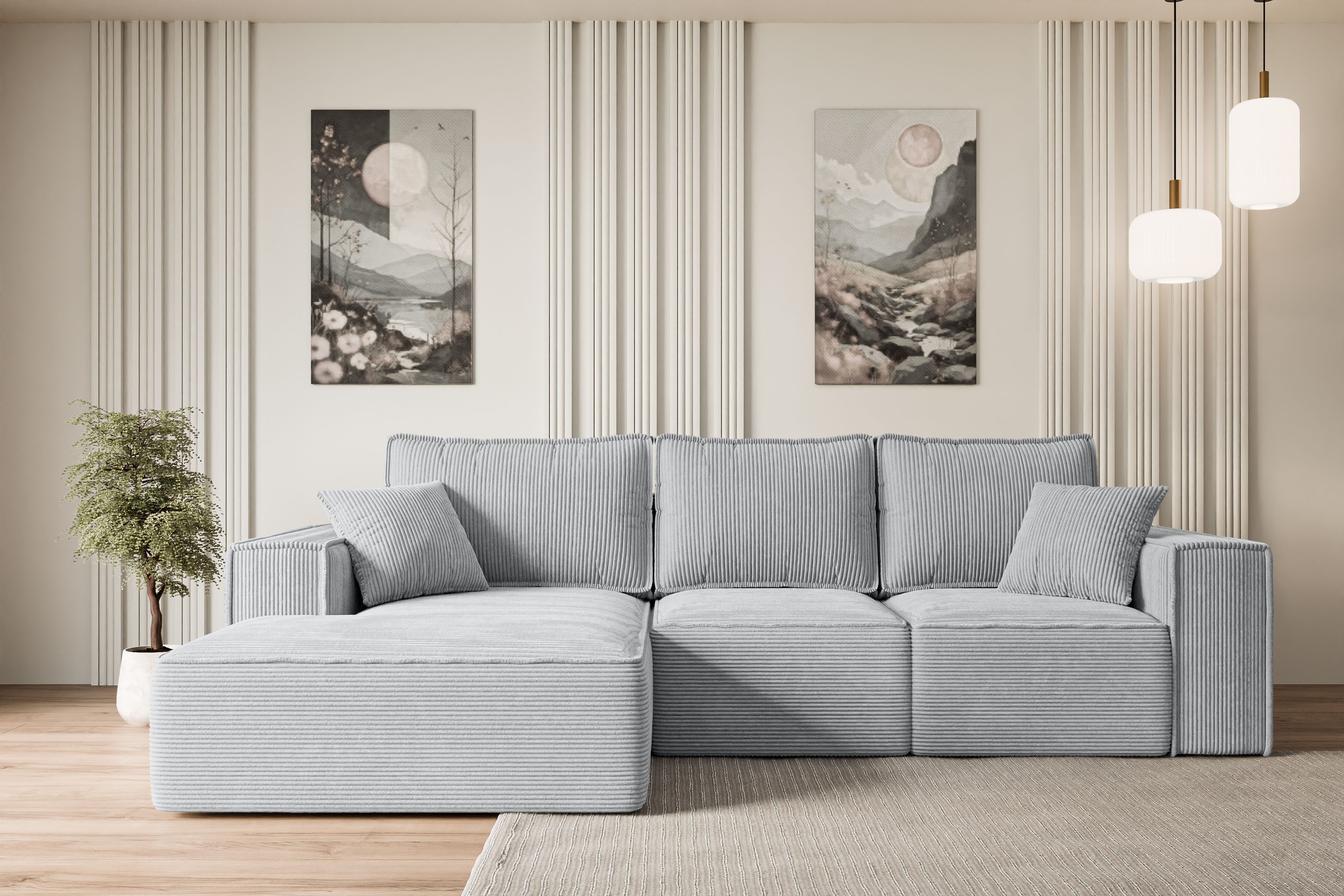 ALTDECOR Ecksofa SERRA-L-S, Couch mit Schlaffunktion, günstig online kaufen