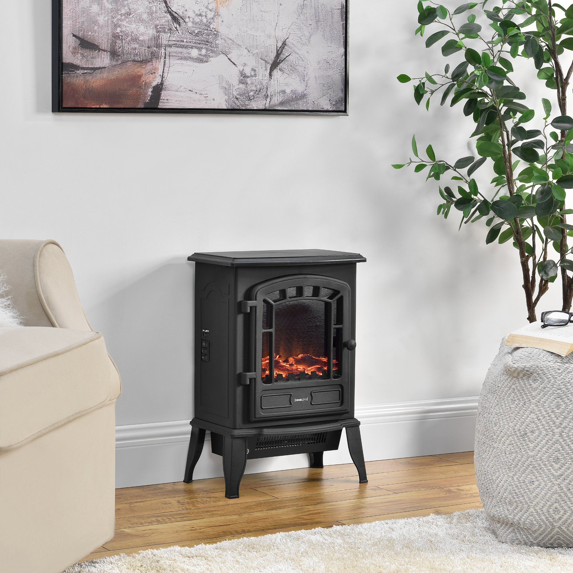 casa.pro Elektrokamin, »Vyborg« Heizlüfter mit Feuereffekt 2000W online