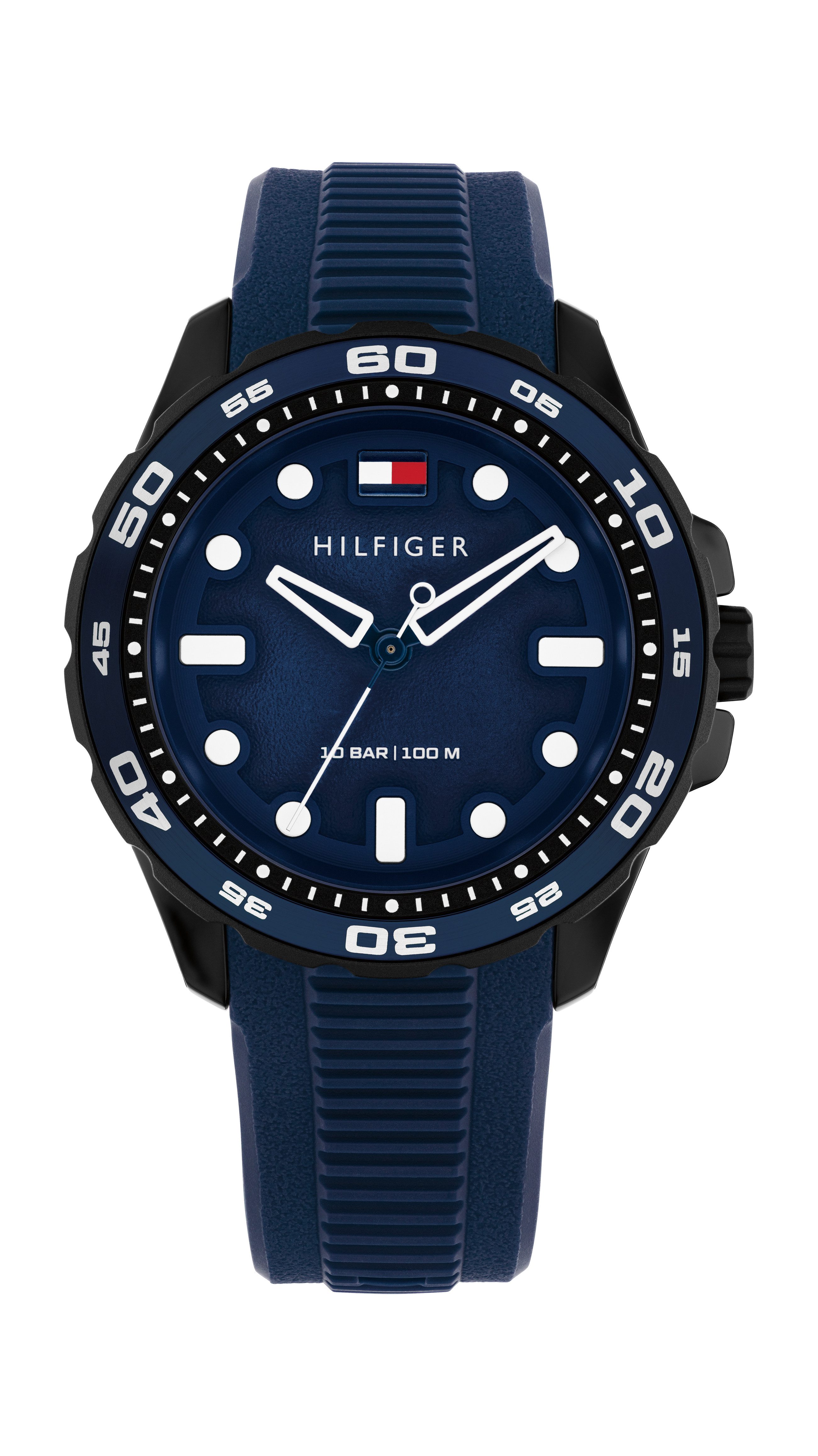 Tommy Hilfiger Quarzuhr TH Regatta 1792265, Armbanduhr, Damenuhr, Herrenuhr, Silikonarmband, analog