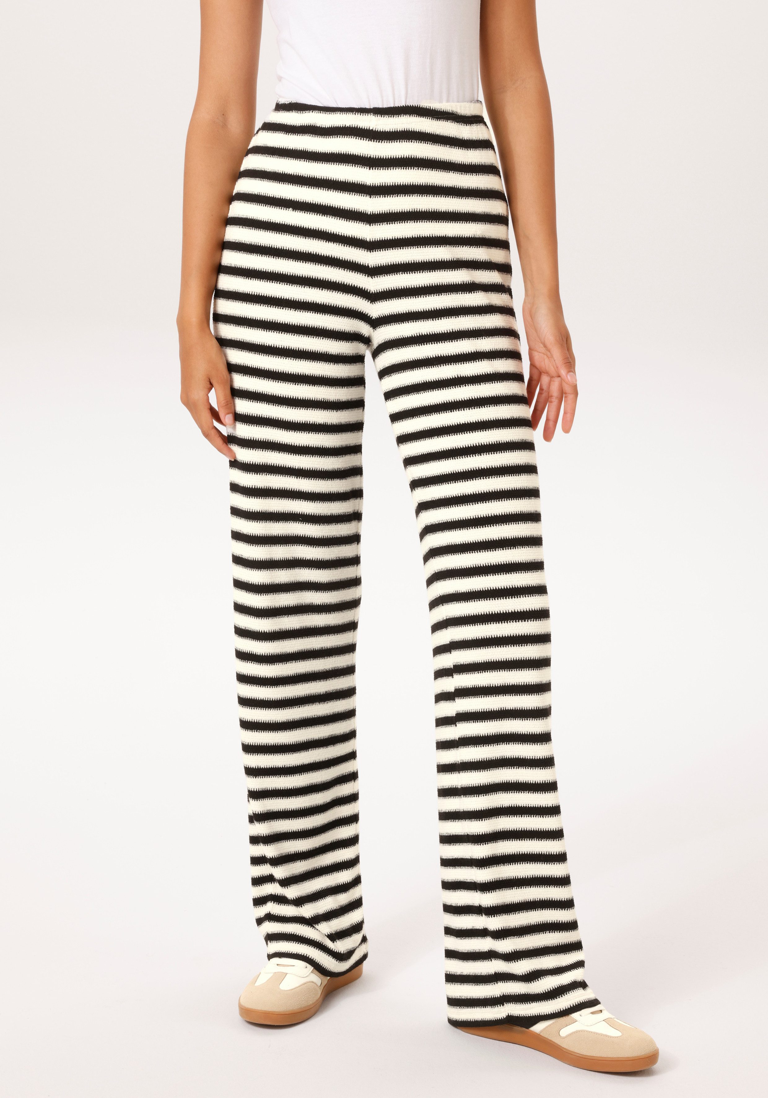 Aniston CASUAL Schlupfhose im interessanten Ringel-Dessin - NEUE KOLLEKTION