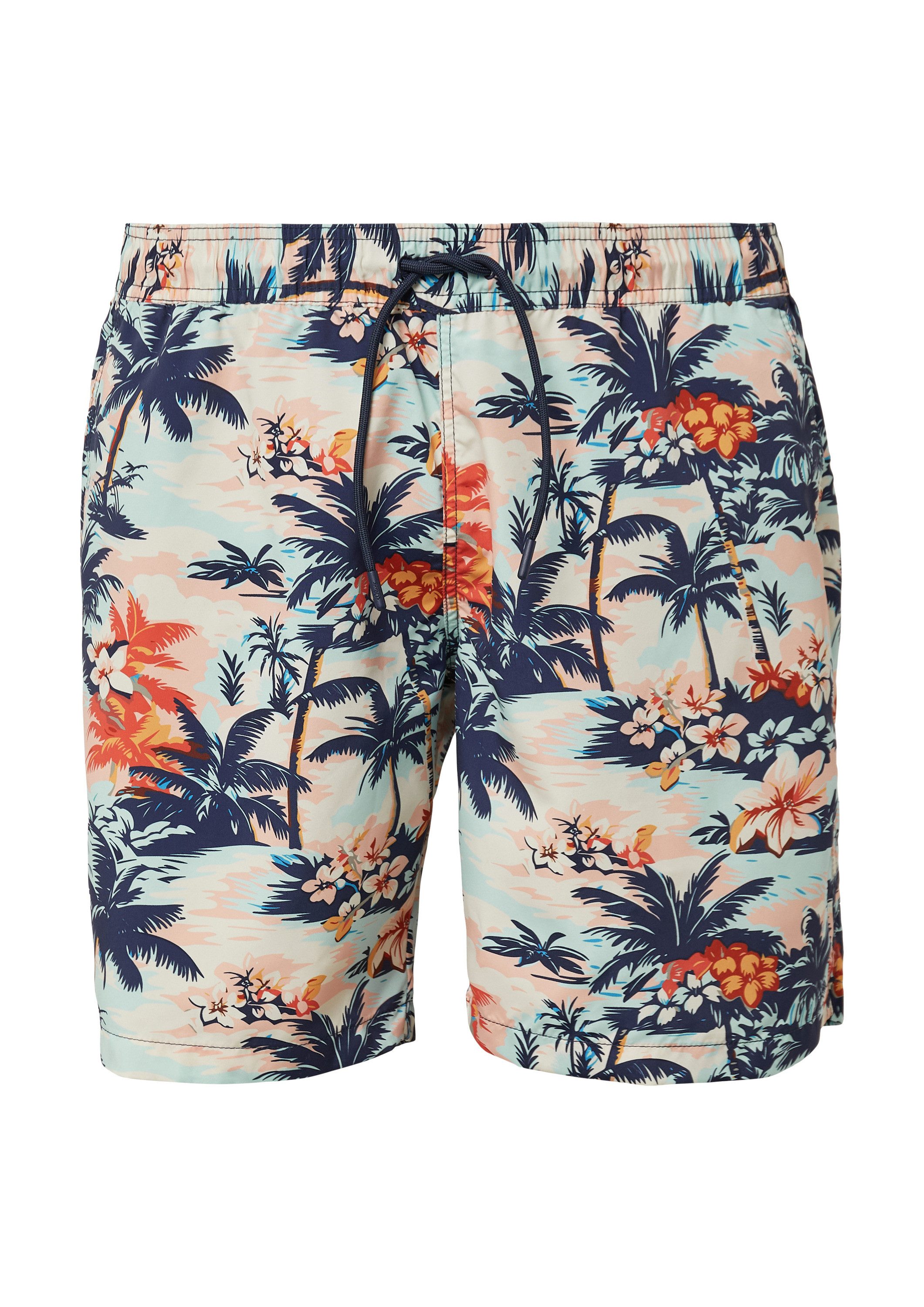 s.Oliver Badehose Badehose Badeshorts mit Elastikbund und Tunnelzug