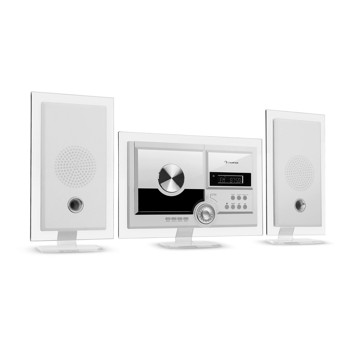 Auna Stereo Sonic DAB+ Stereoanlage (DAB) Weiß