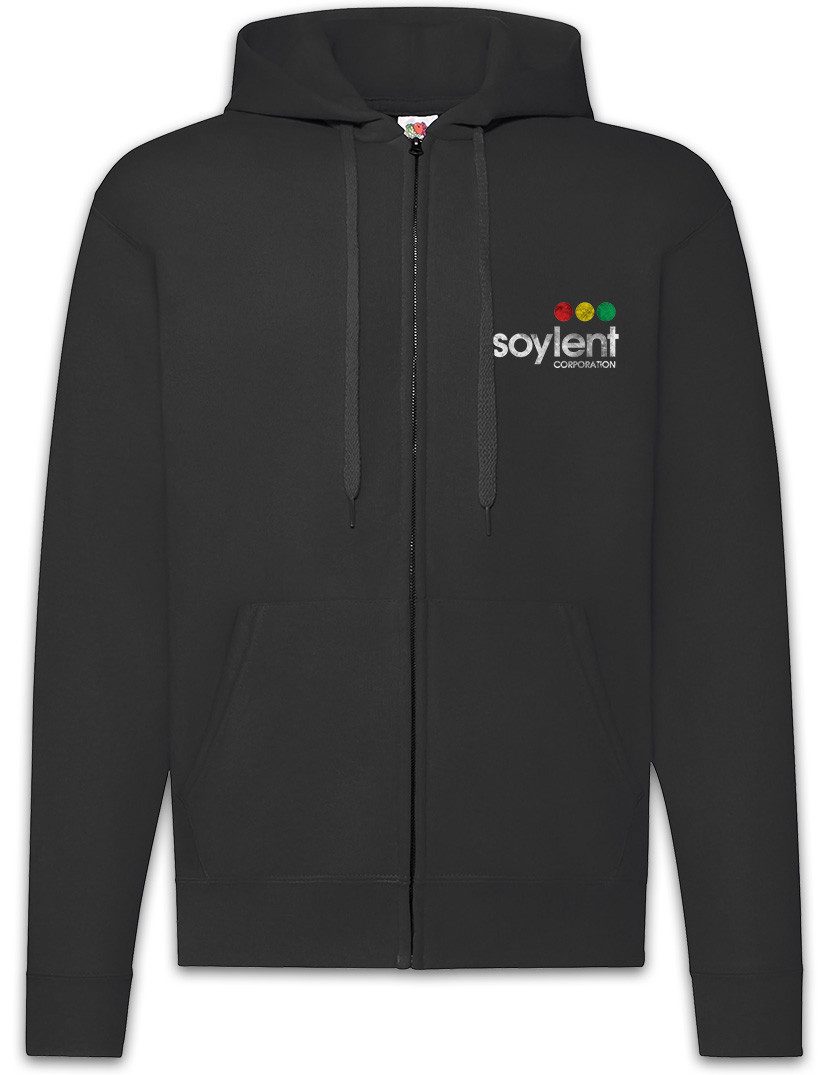 Sweatjacke Soylent Corporation Zipper Hoodie Green Firma Company Sign Logo 2022