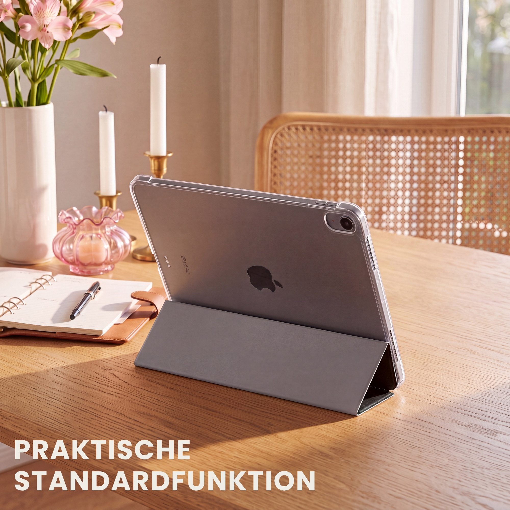 OnlyWow Tablet-Hülle Apple iPad Air 2025 13 inch Ara - Porträt - Grün, Smart Cover, Klapphülle, Stoßfest, Bunt