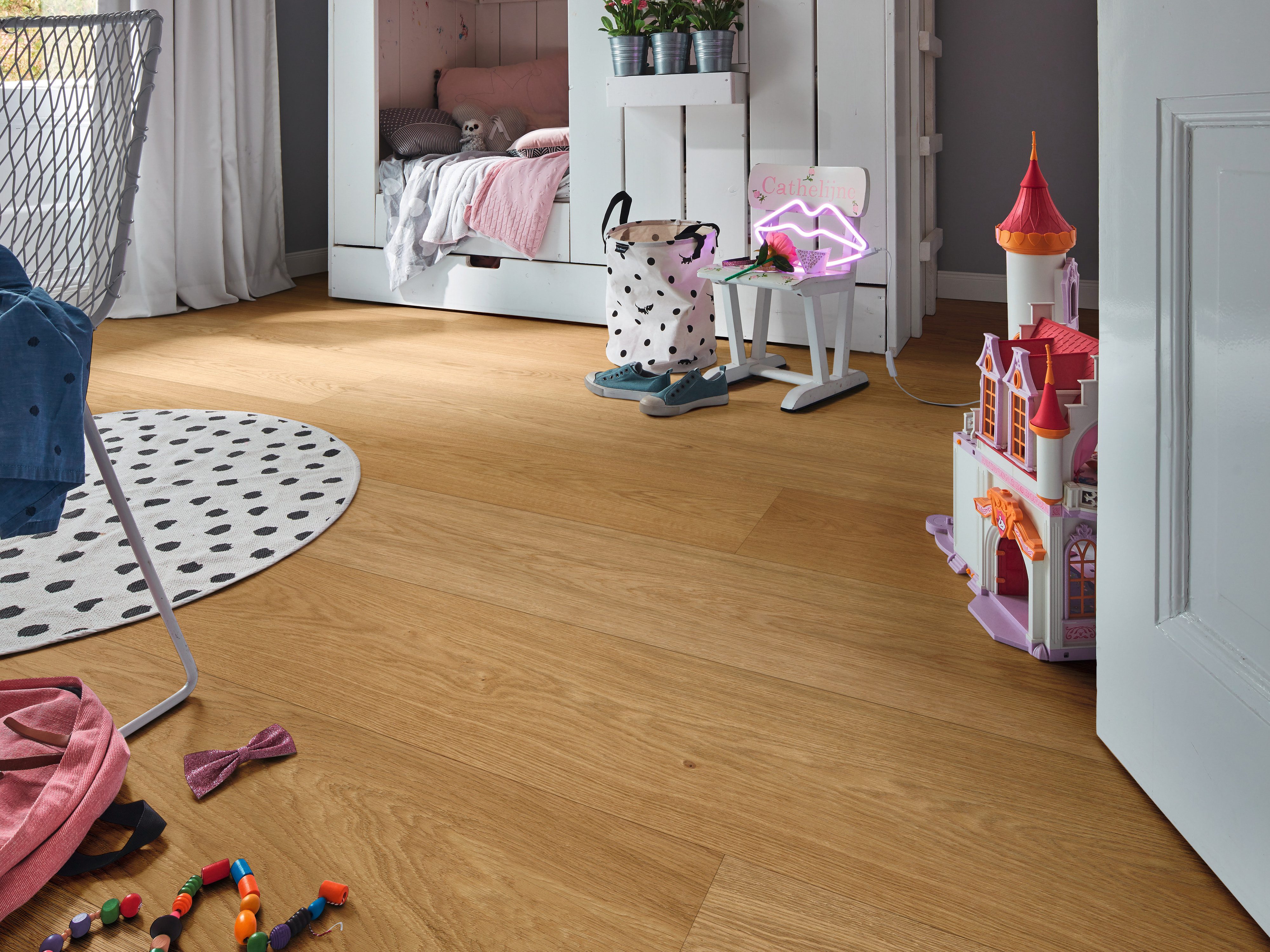 meister Parkett Parkett Lindura HD 400 Eiche natur gebürstet 8913 Landhausdiele, 4 St.