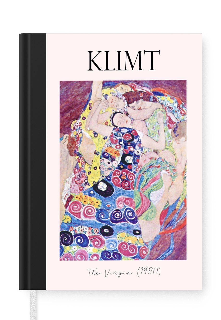 MuchoWow Notizbuch Kunst - Gustav Klimt - Die Jungfrau (1980), Journal, Merkzettel, Tagebuch, Notizheft, A5, 98 Seiten, Haushaltsbuch