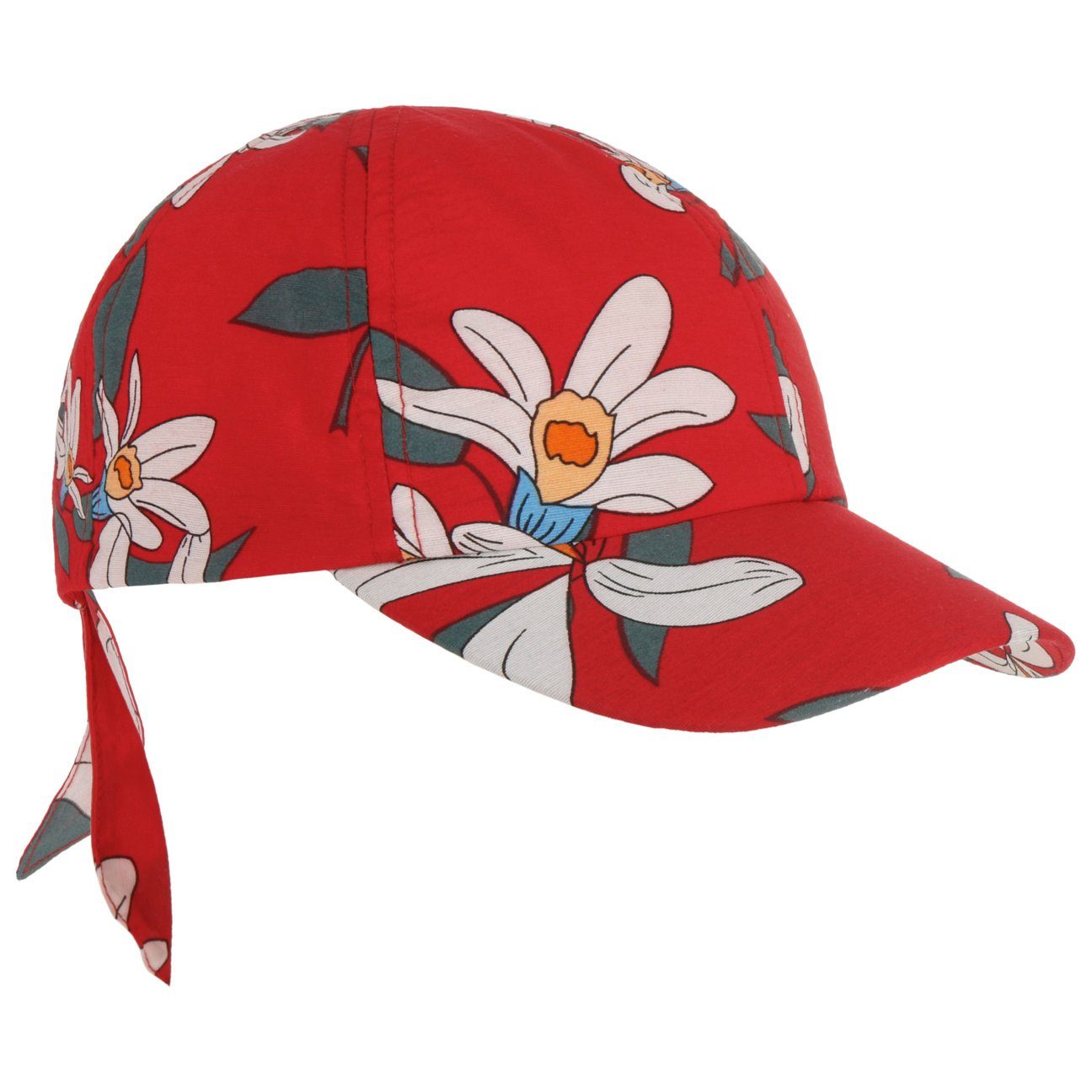 Schirm rot Seeberger Cap mit (1-St) Baseball Sommercap