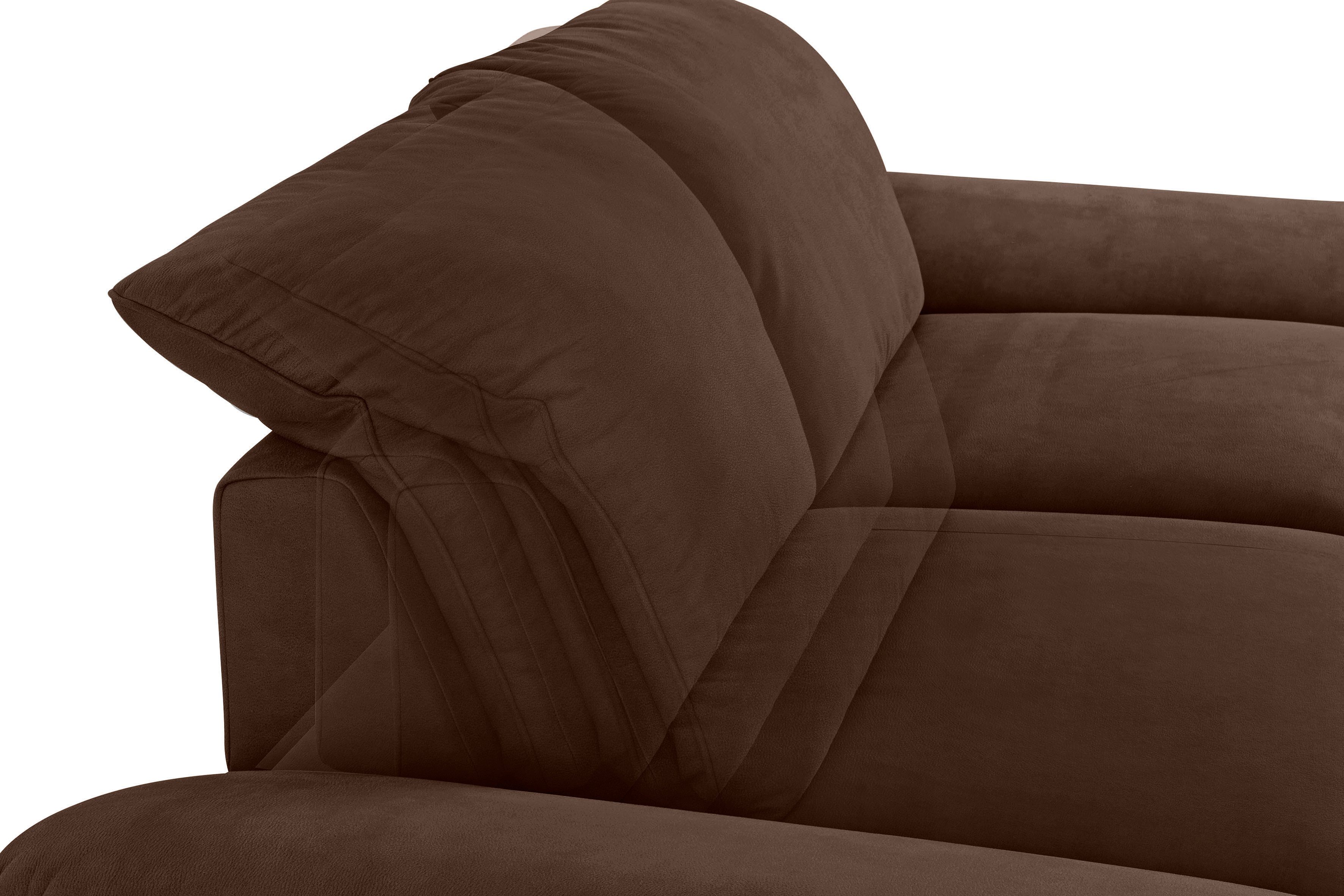 W.SCHILLIG 2,5-Sitzer enjoy&MORE, Sitztiefenverstellung, Füße pulverbeschichtet, bronze Breite cm 232