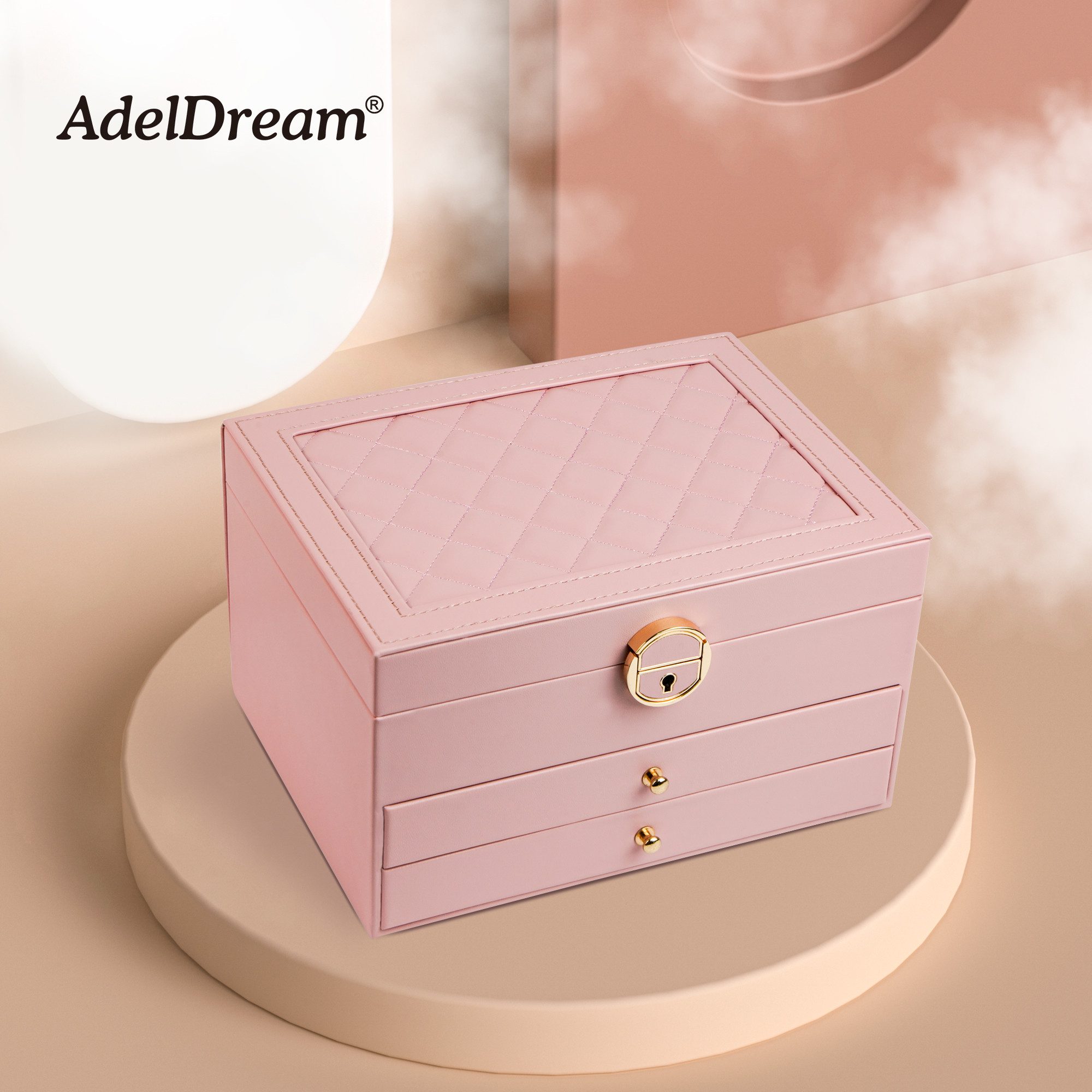 AdelDream Schmuckkasten AdelDream Schmuckkasten dreistöckige Schmuckbox – Bild 4 von 5