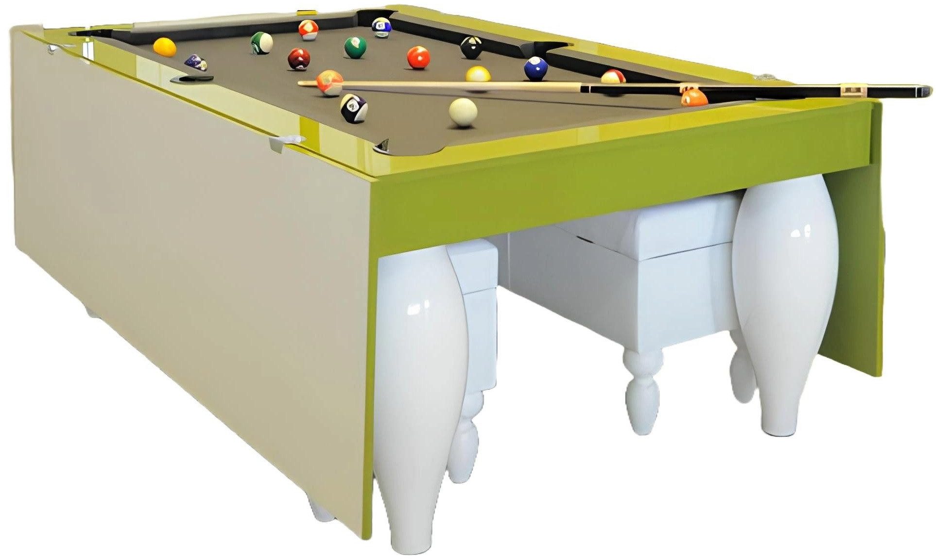 Billardtisch Stilvoller Kombitisch in Holzoptik mit Spieloption für die Familie
