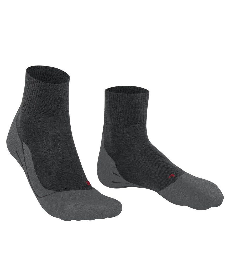FALKE Kurzsocken Trekkingsocke TK5 Wander Wool (hoher Tragekomfort) asphaltgrau Herren