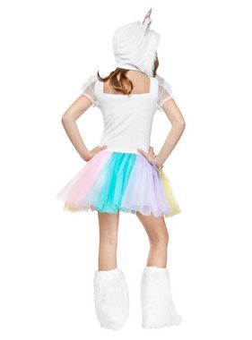 Fun World Kostüm Einhorn, Niedliches Fantasy Kostüm für Kinder