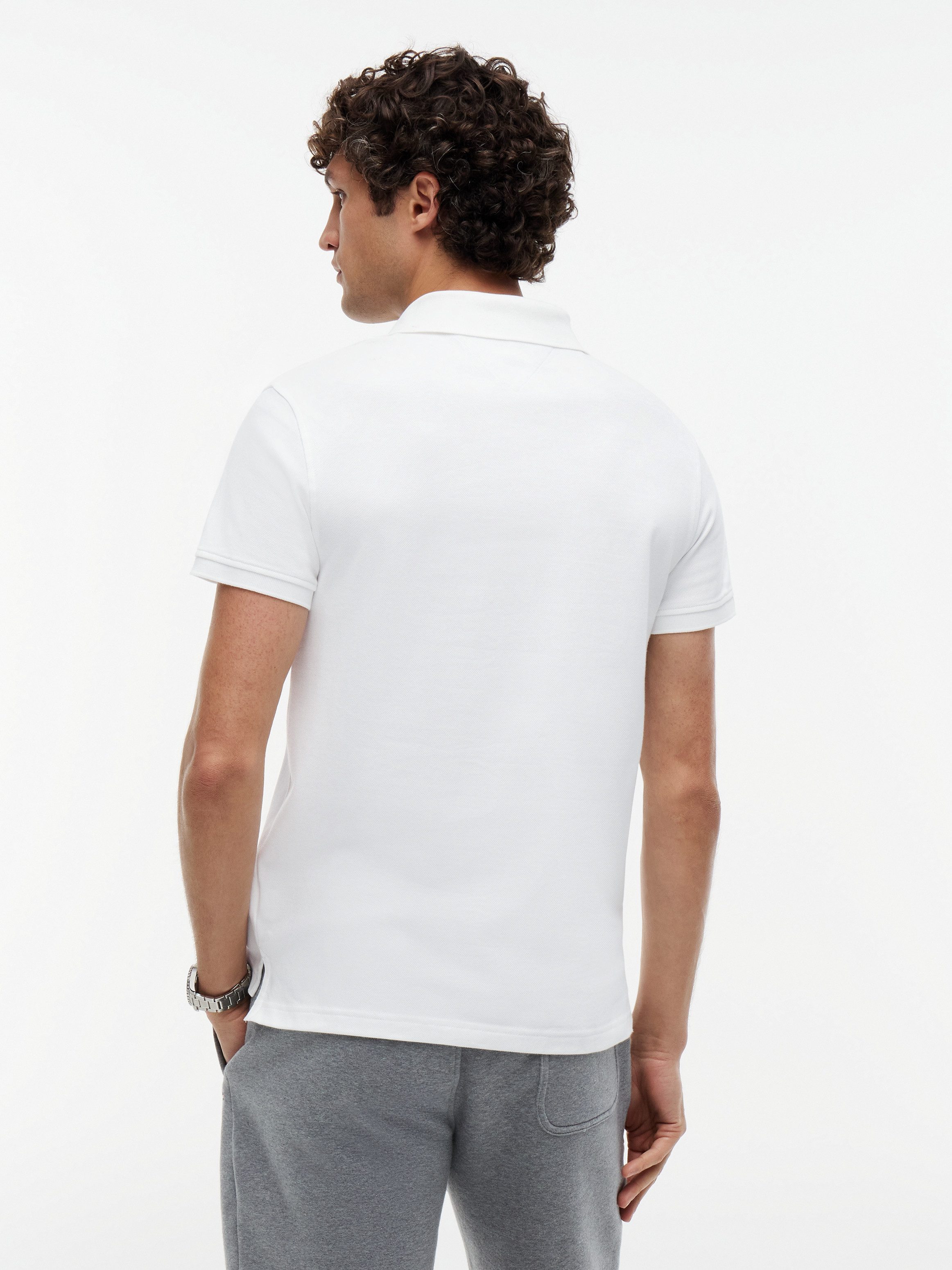 Tommy Hilfiger Poloshirt 1985 SLIM POLO mit Stickerei, Piqué-Qualität, Slim fit