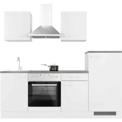 Flex-Well Küche Lucca, wahlw. mit E-Geräten, Breite 220 cm, viele Farbvarianten erhältlich