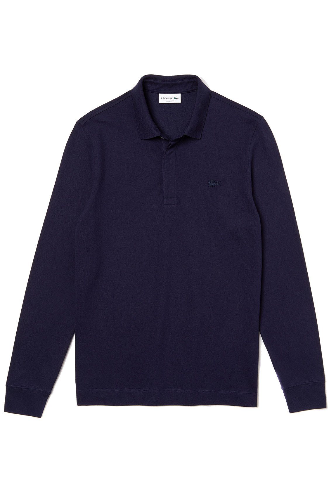 Lacoste Langarm-Poloshirt Lacoste Herren Langarm Polo CHEMISE COL BORD PH2481 Marine Dunkelblau