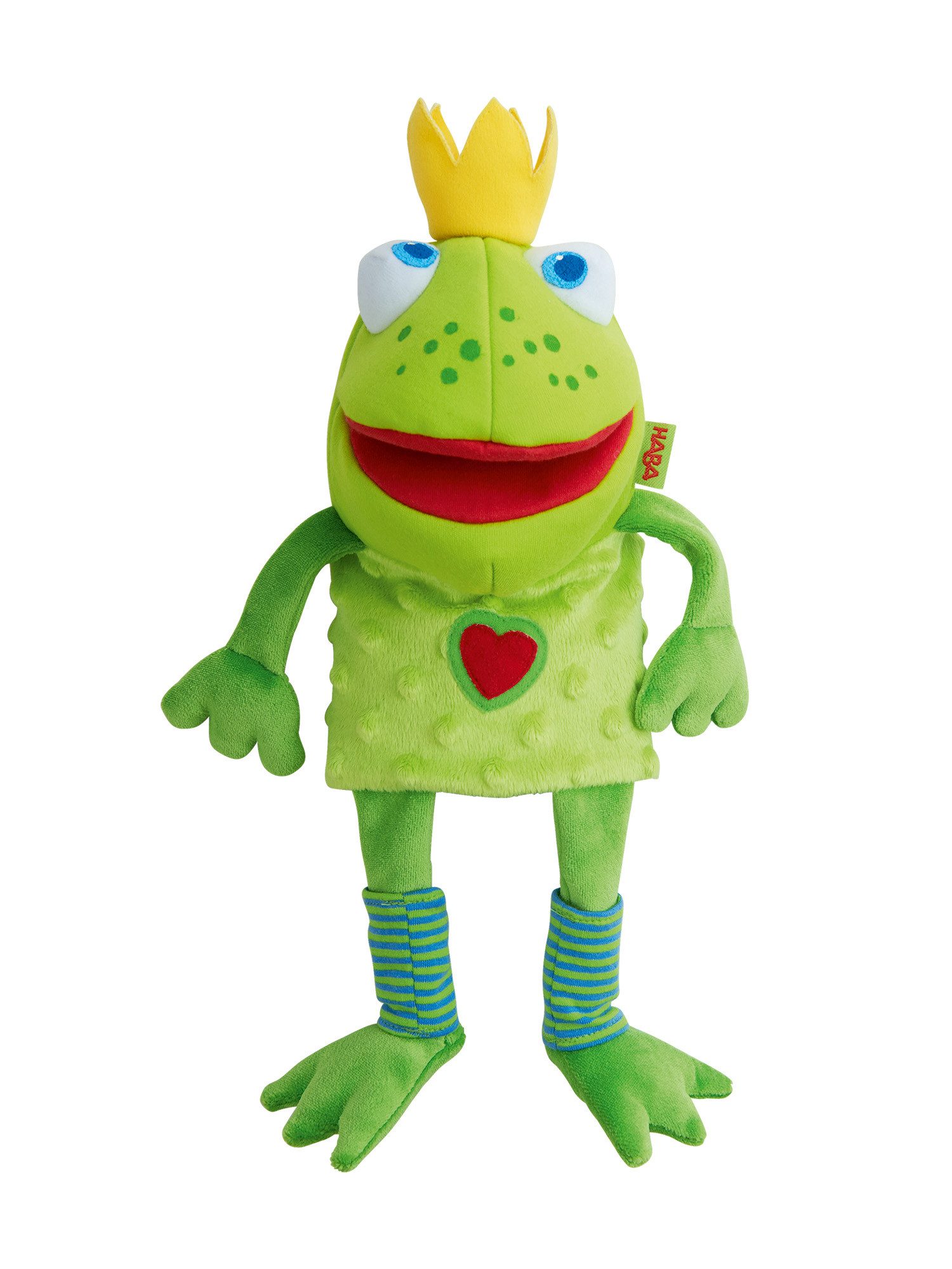 Haba Handpuppe Handpuppe Froschkönig, 26 cm, unisex neutral