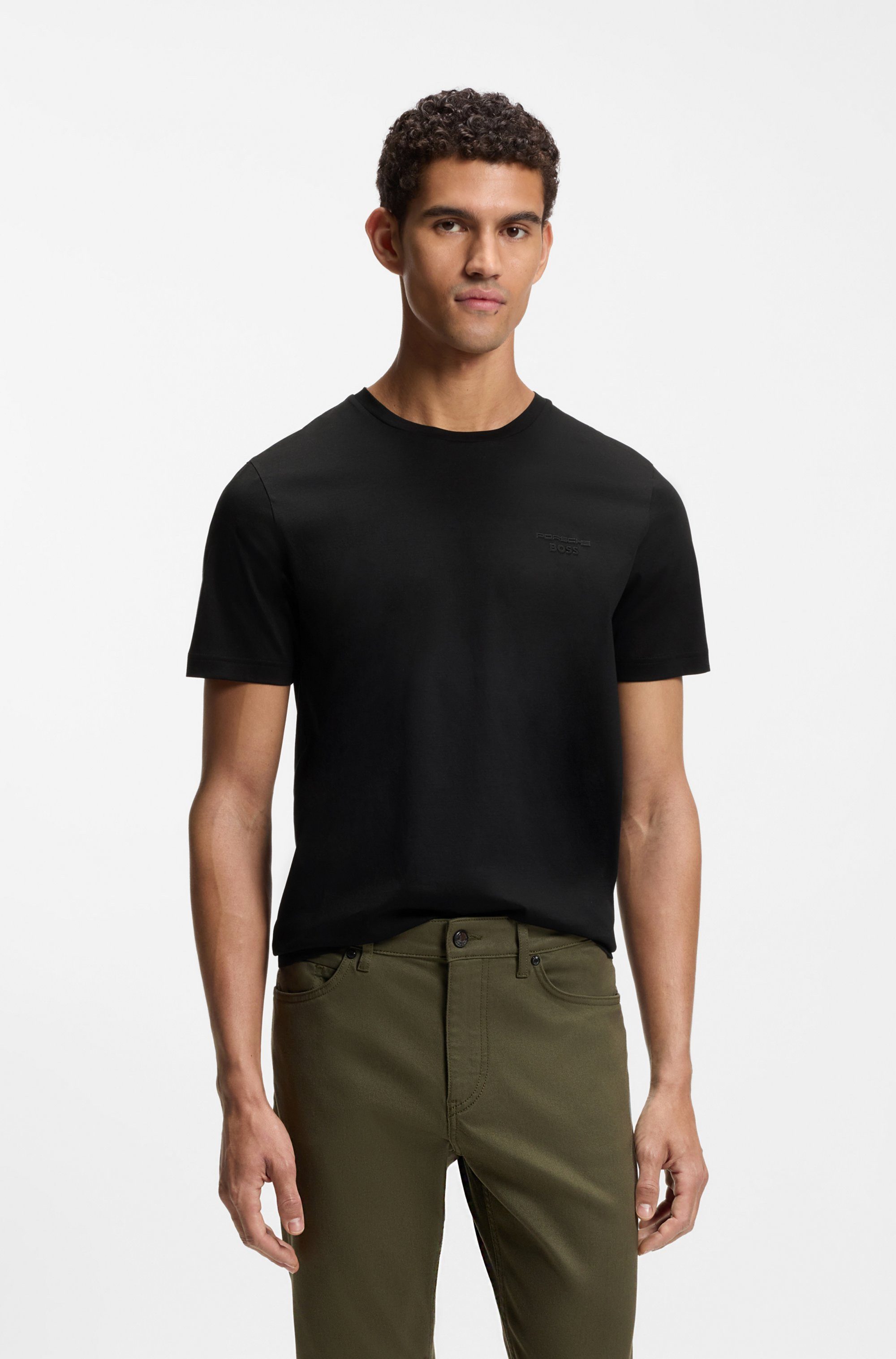 BOSS GREEN T-Shirt Porsche Spirit 70 Capsule Collection Premium Herrenmode Limited