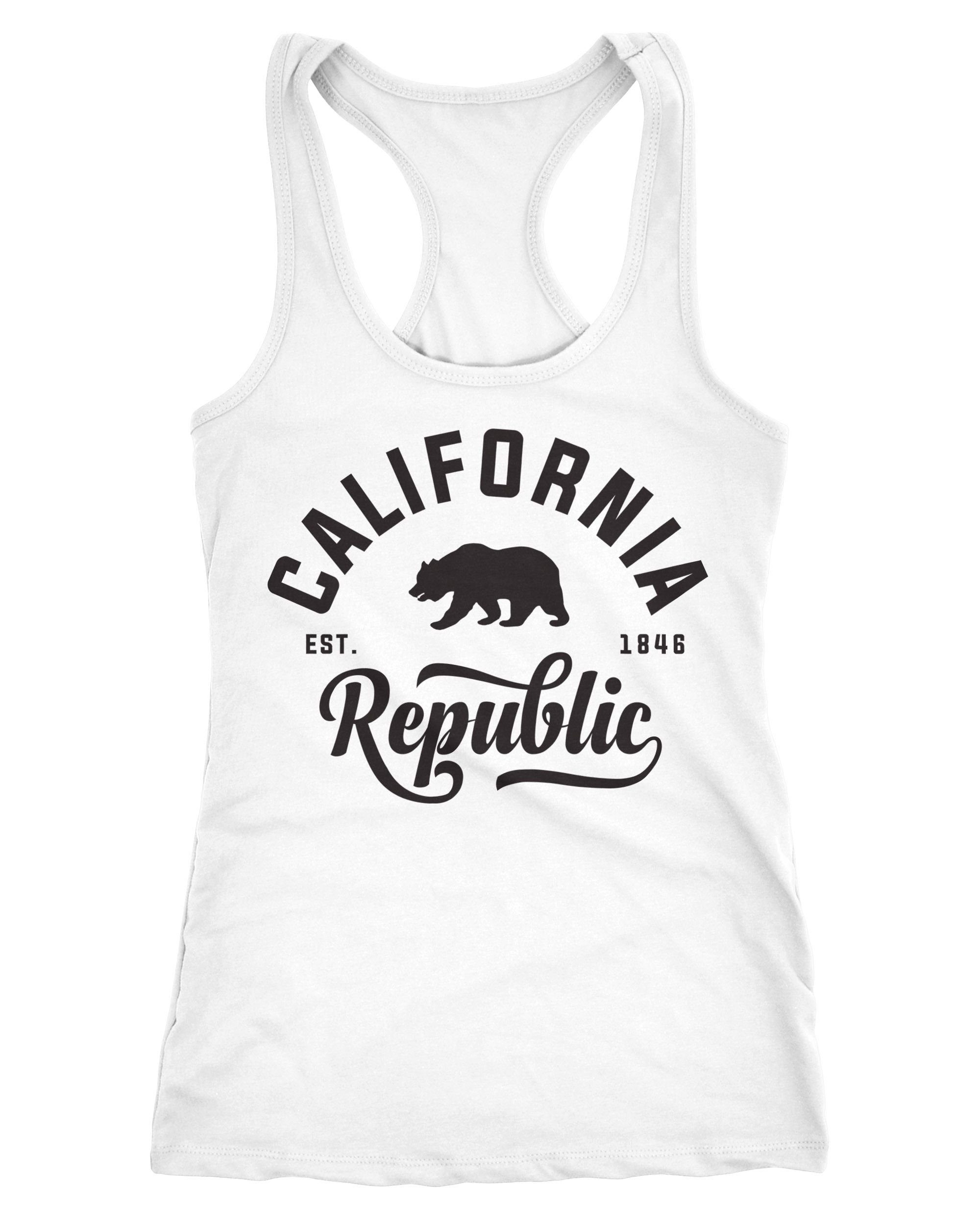 Tanktop Damen Tank-Top California Republic Racerback Neverless®