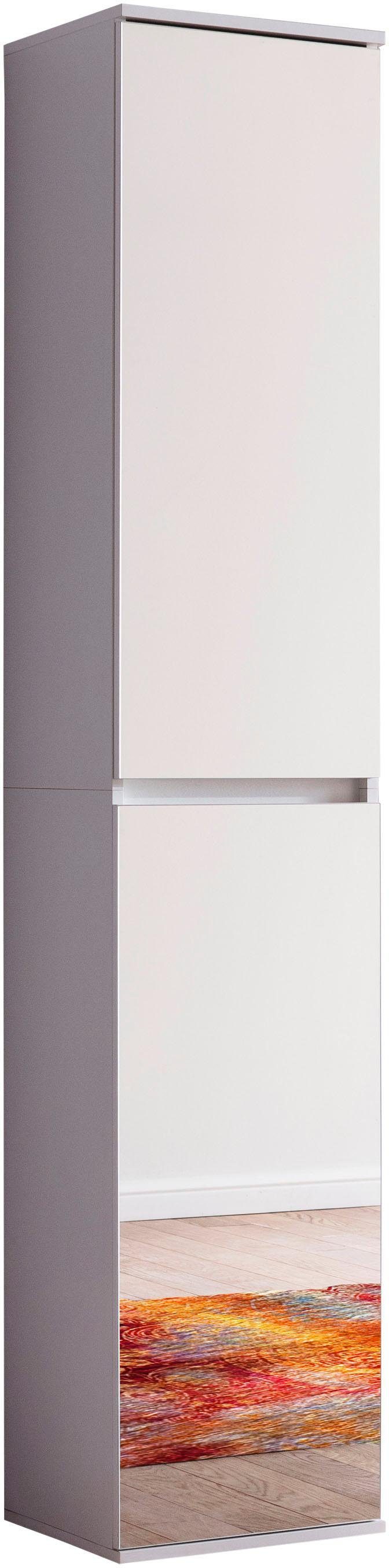 INOSIGN Garderobenschrank Malcesine mit Spiegelfront und 7 Böden, Breite 37 cm