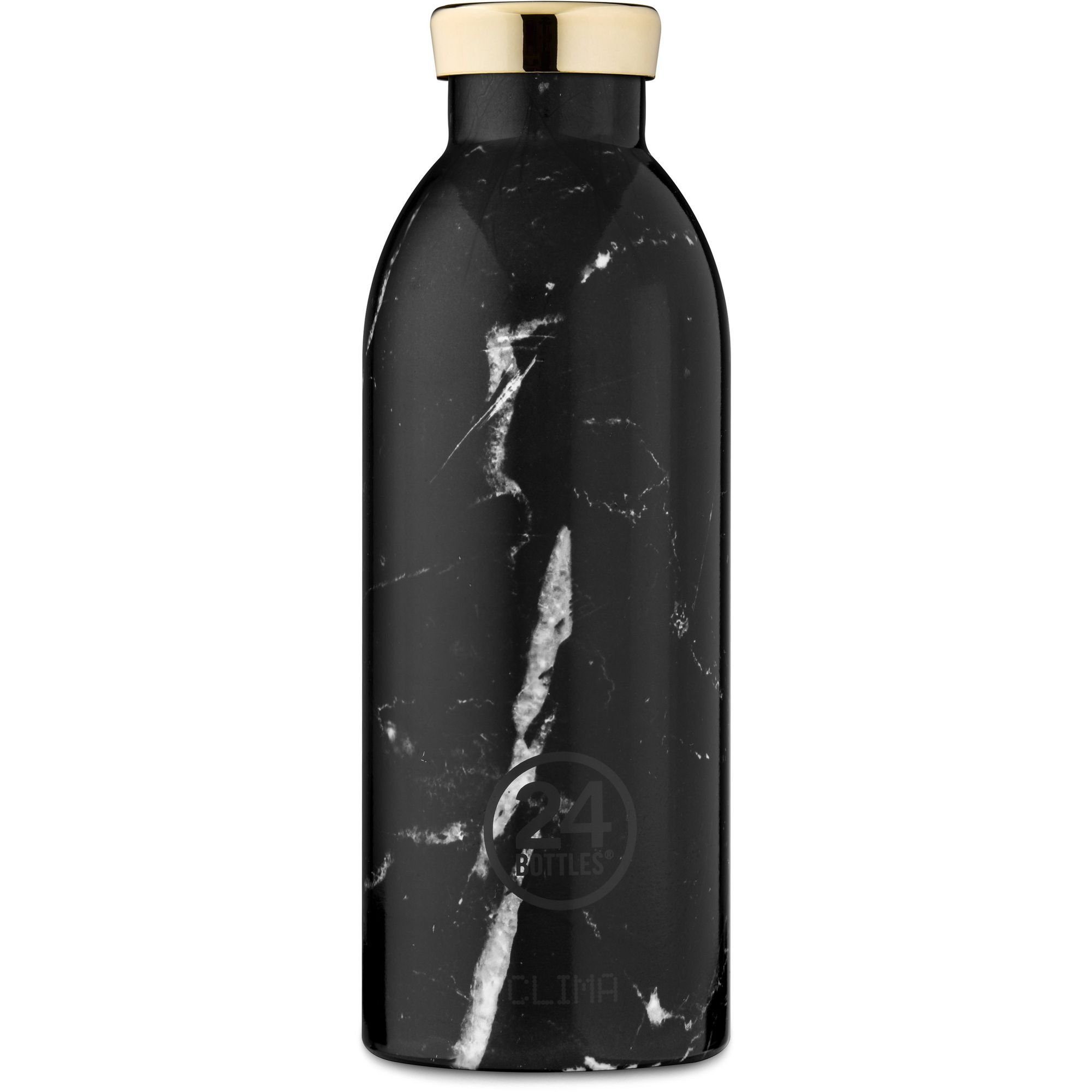 black Trinkflasche Bottles 24 Clima marble