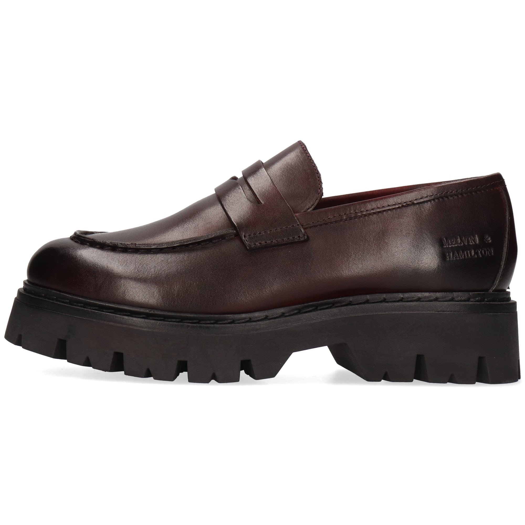 Melvin & Hamilton Thelia 7 Leder-Loafers für Damen Loafer Plateausohlen, Echtes Leder, Vegetabile Gerbung