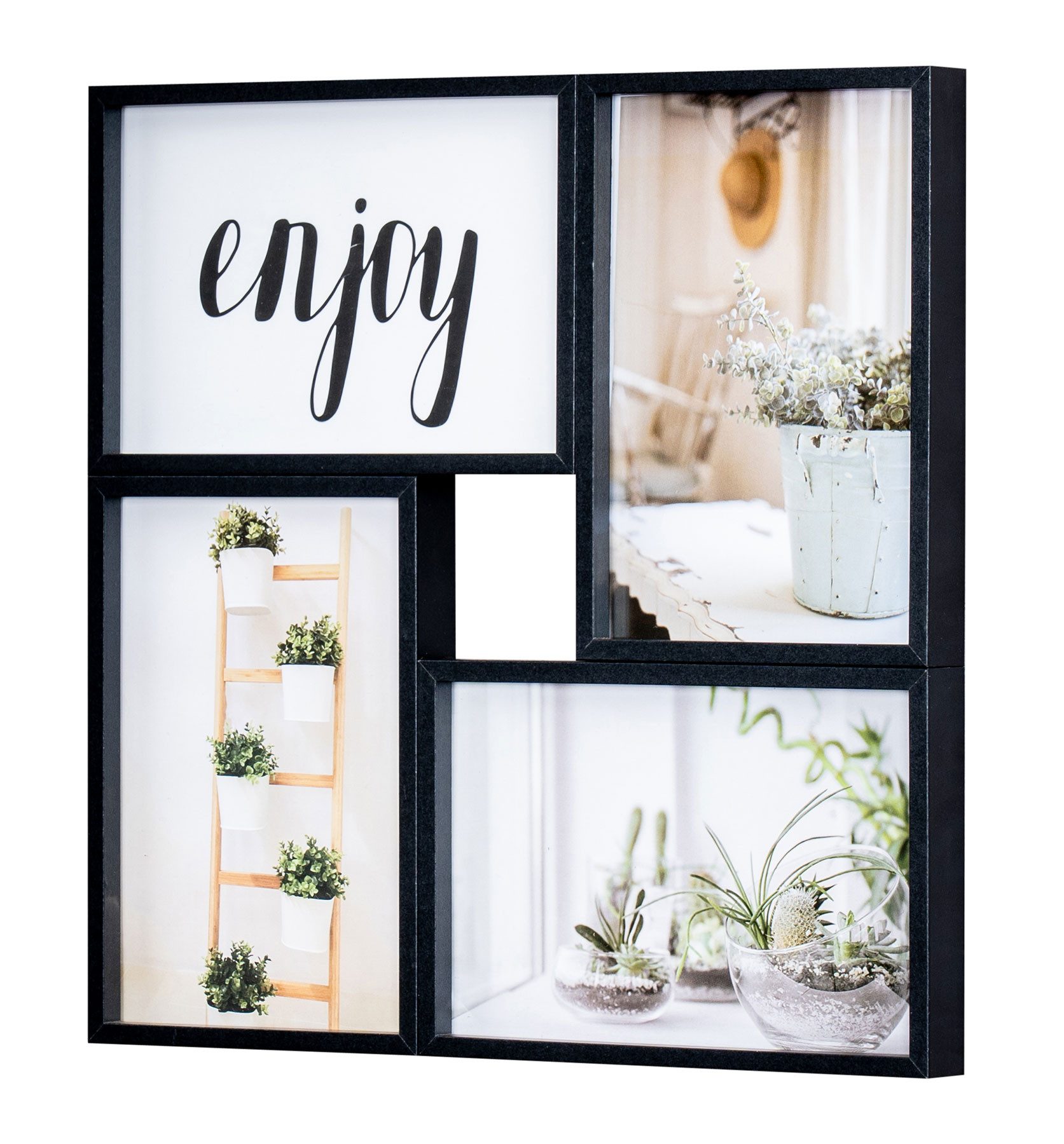 Levandeo® Bilderrahmen Collage, Bilderrahmen Schwarz Holz günstig online kaufen