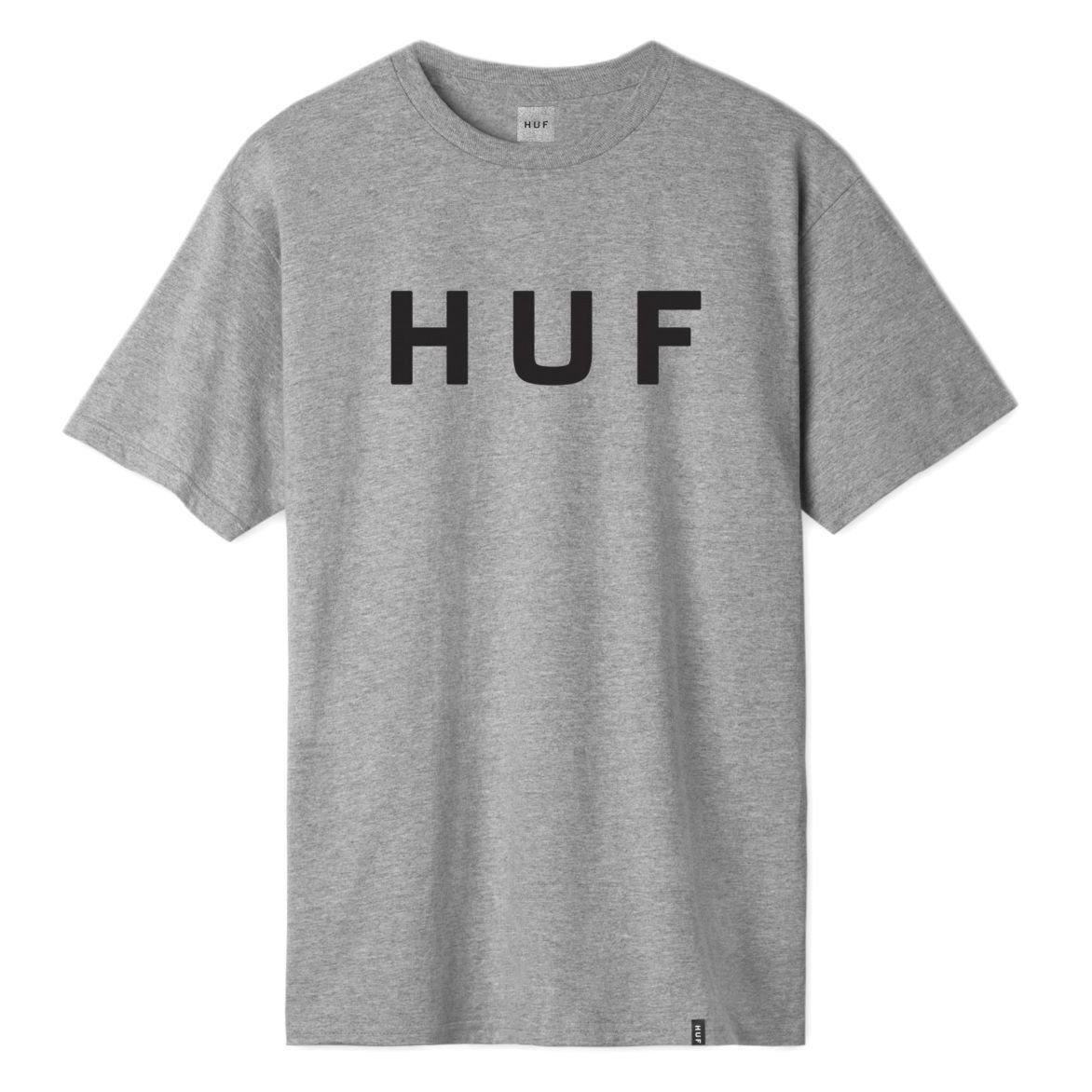- heather grey T-Shirt Logo OG HUF
