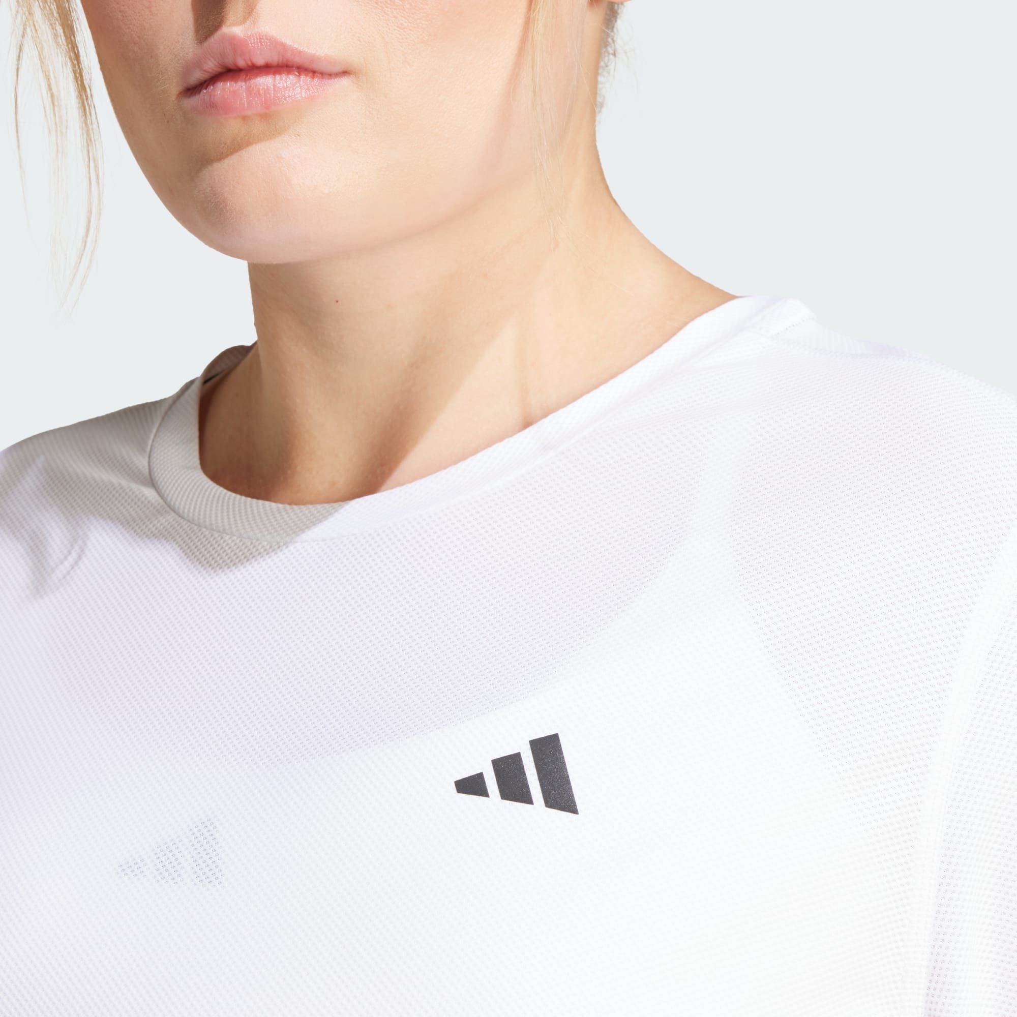 GROSSE adidas THE Performance GRÖSSEN OWN RUN T-SHIRT – White Laufshirt