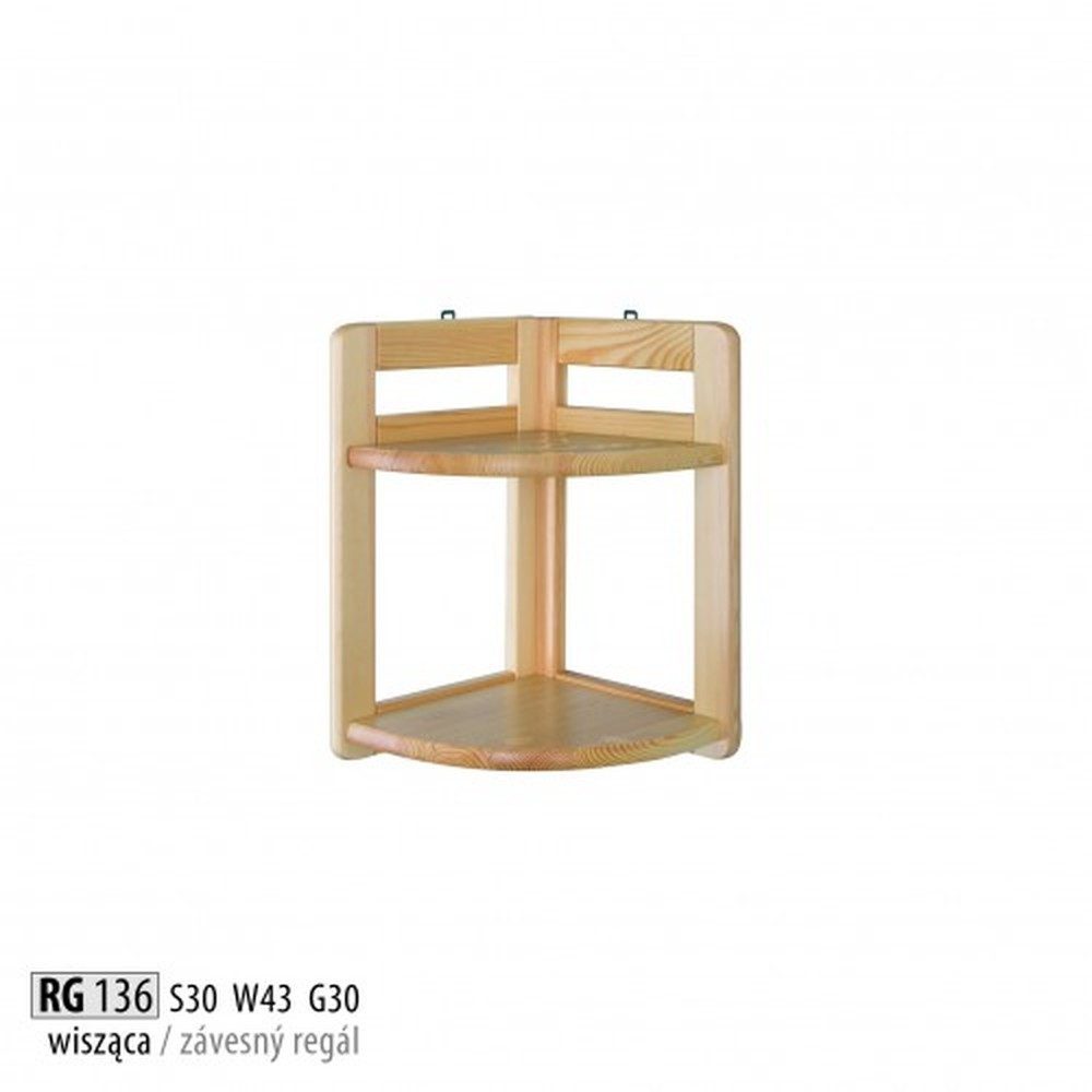 JVmoebel Hängeregal Wandregal Bücherregal für das Wohnzimmer aus echtem Holz, Made in Europa