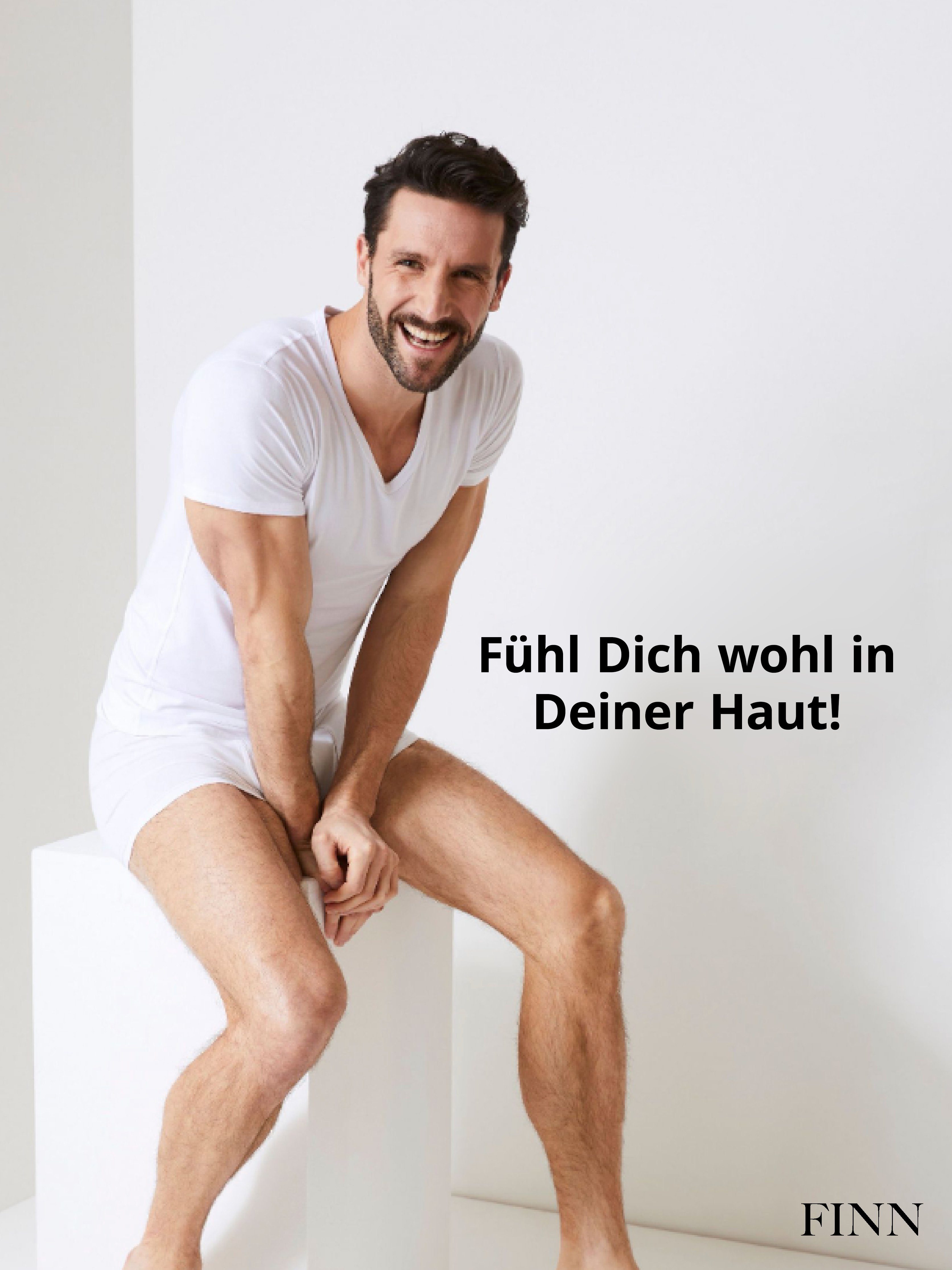 FINN Design Unterhemd Schweißflecken, Anti-Schweiß garantierte Schutz vor Herren Wirkung 100% Unterhemd