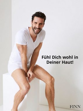 FINN Design Unterhemd Anti-Schweiß Unterhemd Herren 100% Schutz vor Schweißflecken, garantierte Wirkung