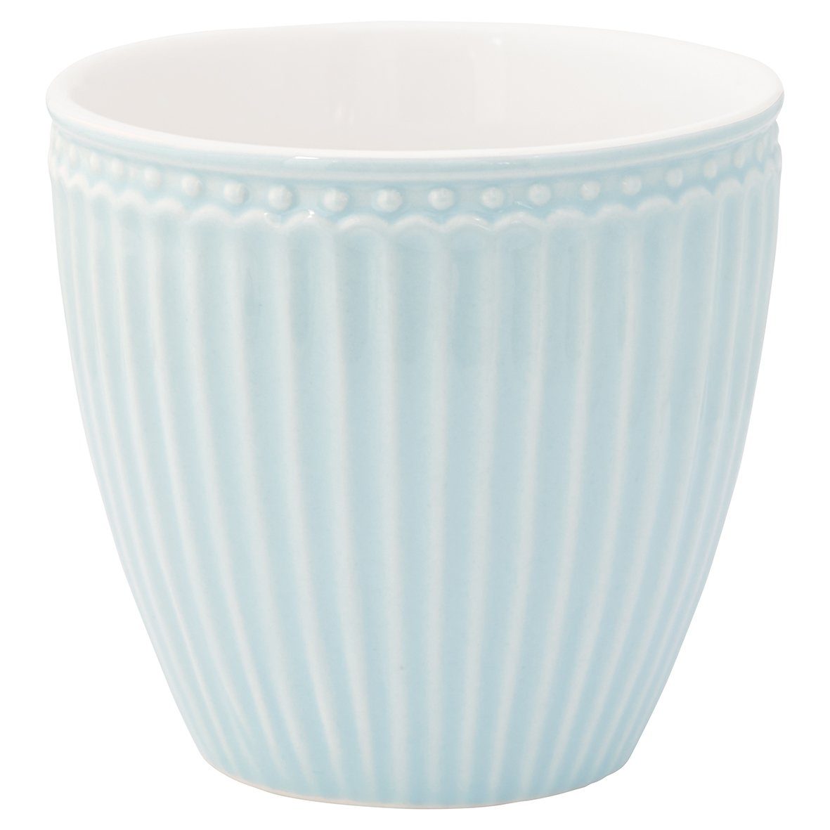 Greengate Becher Alice Latte Cup pale blue 0,25 l, Steinzeug