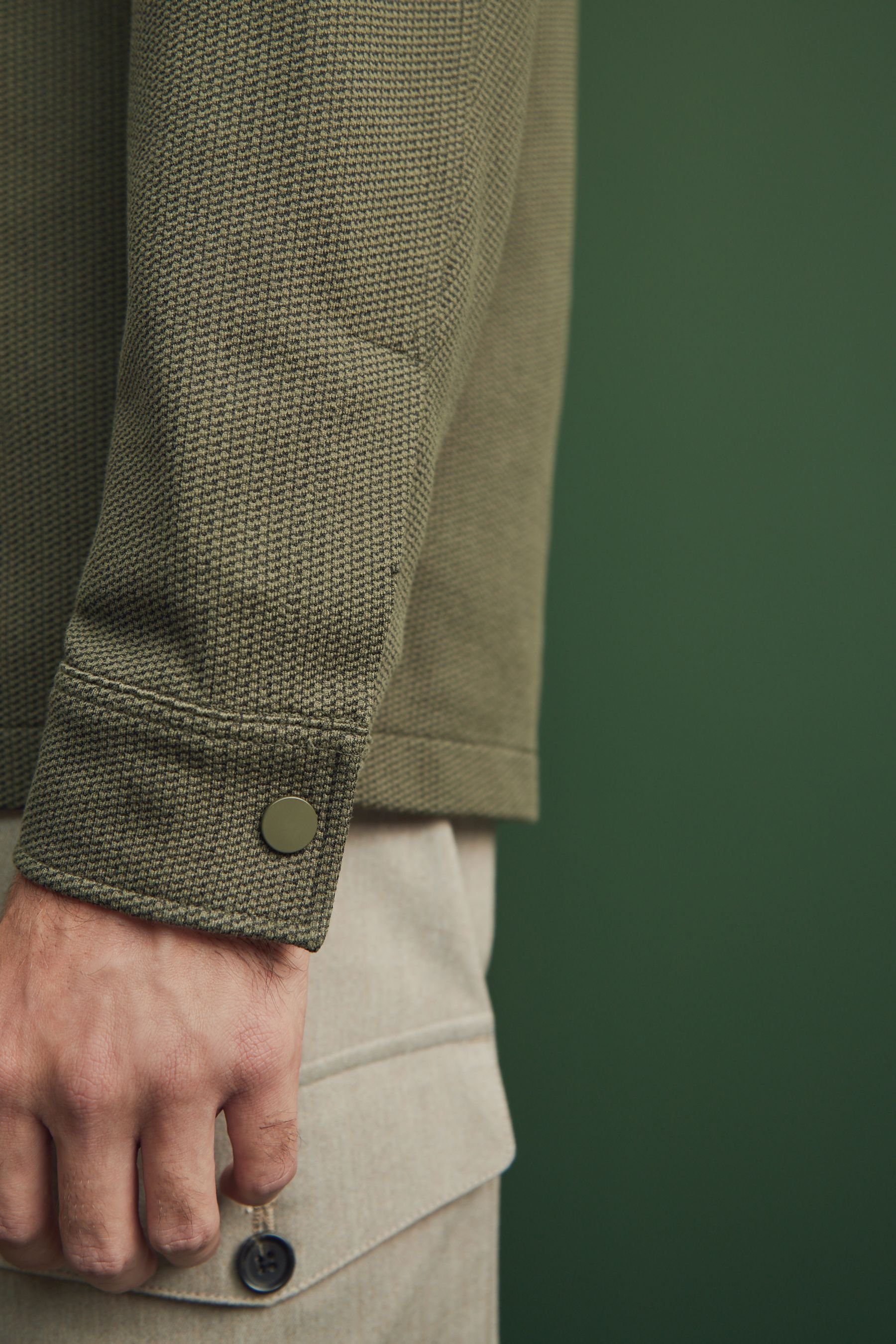 Next Hemdjacke Hemdjacke aus Jersey (1-St)