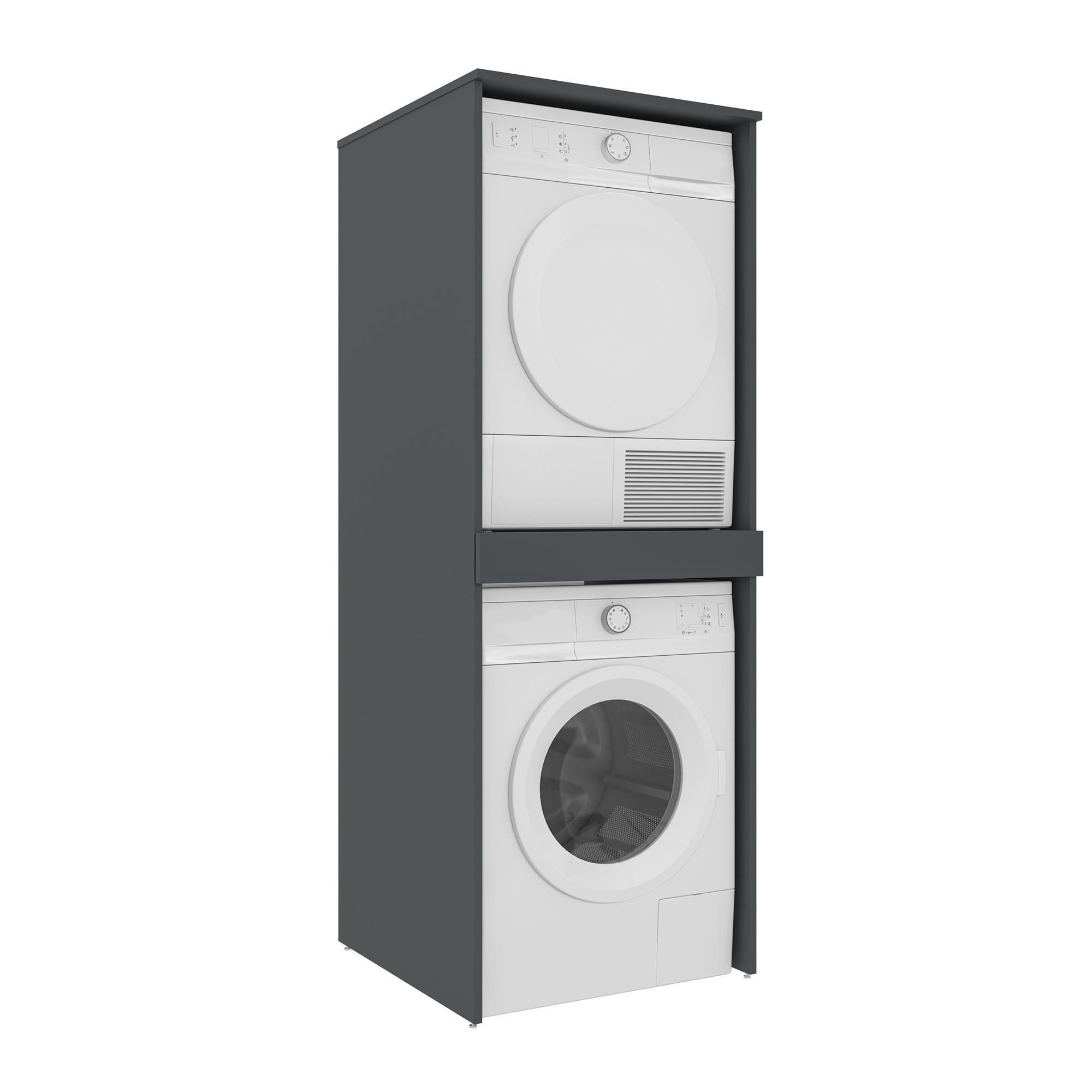 Skye Decor Waschmaschinenunterschrank Linfa 70 (1-St., 1 Cabinet) wandfixierbar, Badmöbel, 70 cm breit