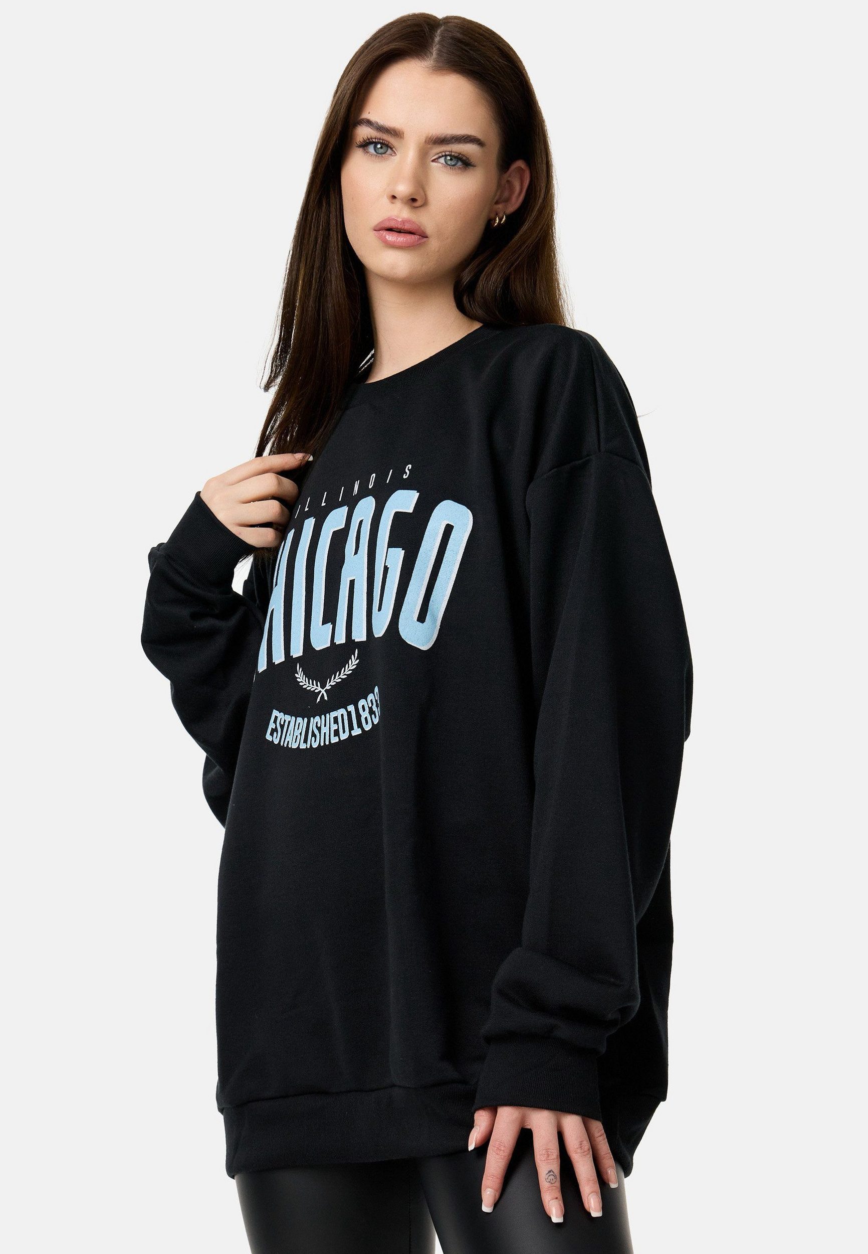 Worldclassca Sweatshirt Worldclassca Oversized Sweatshirt Sweater Shirt Bedruckt Langarmshirt Neue Kollektion - Stilvolle und gemütliche Streetwear Mode