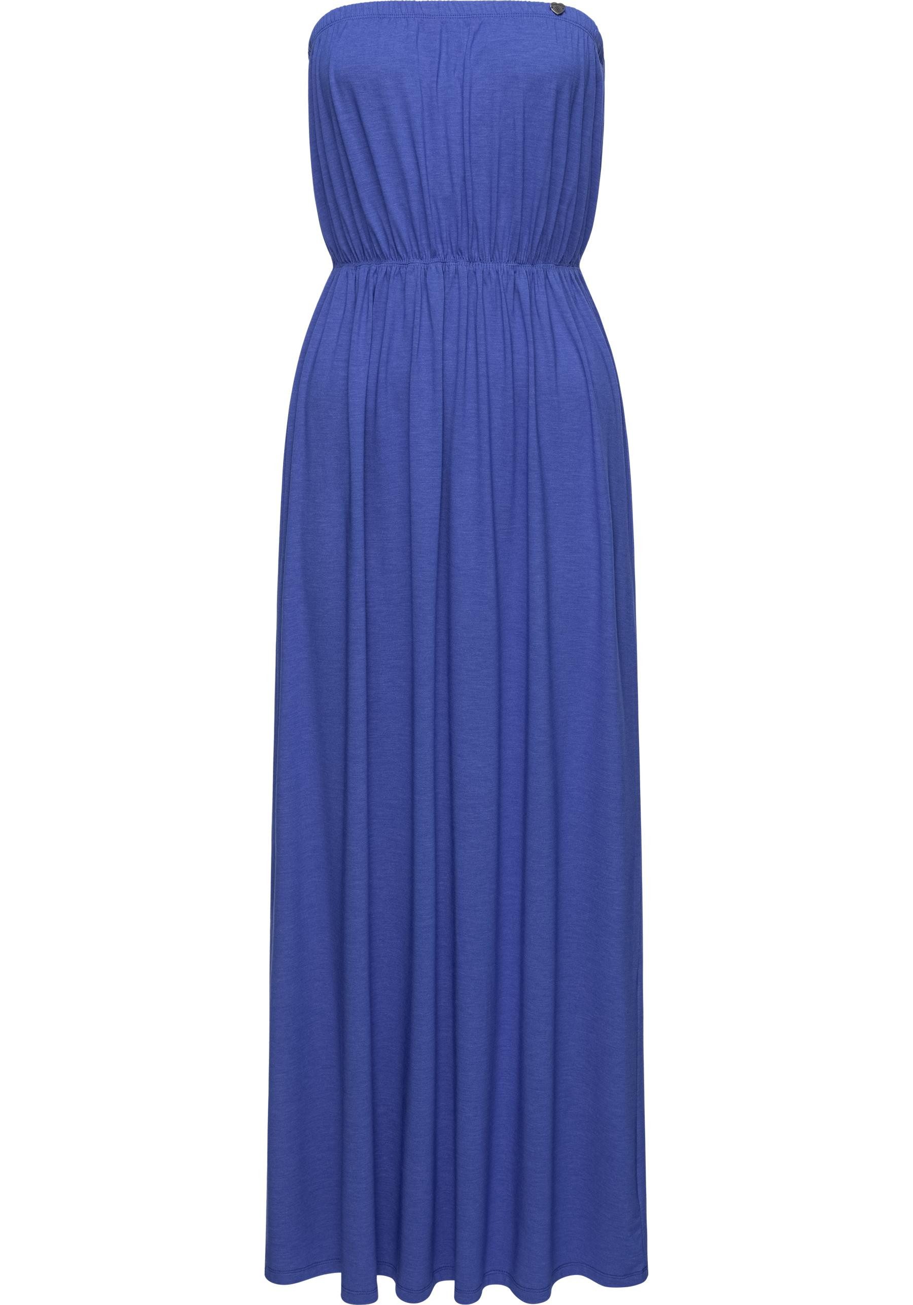 Ragwear Sommerkleid Awery stylisches Damen Bandeaukleid mit Taillen-Gummizug