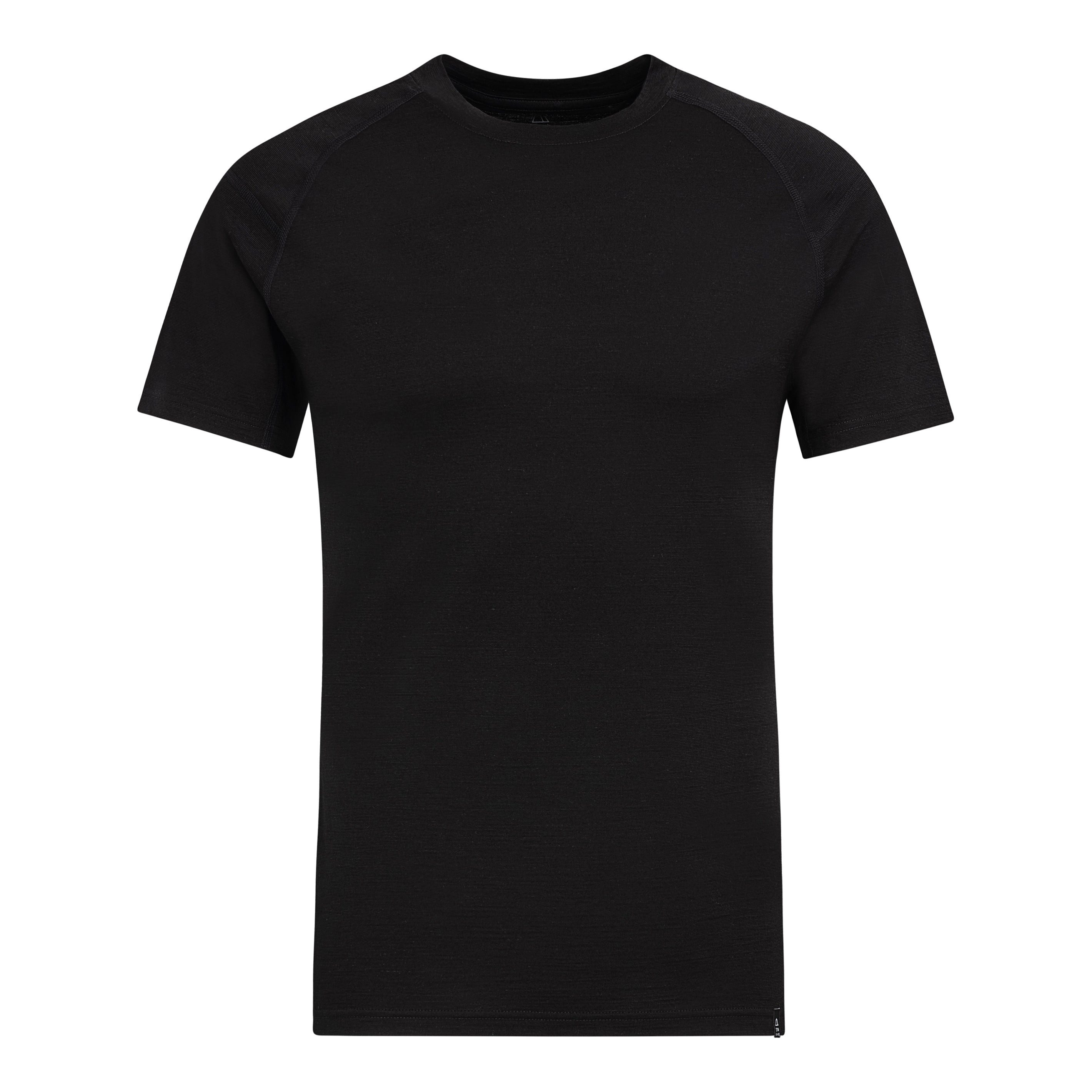 Thermounterhemd TOM FYFE Merino Activewear Kurzarm Herren Schwarz / M