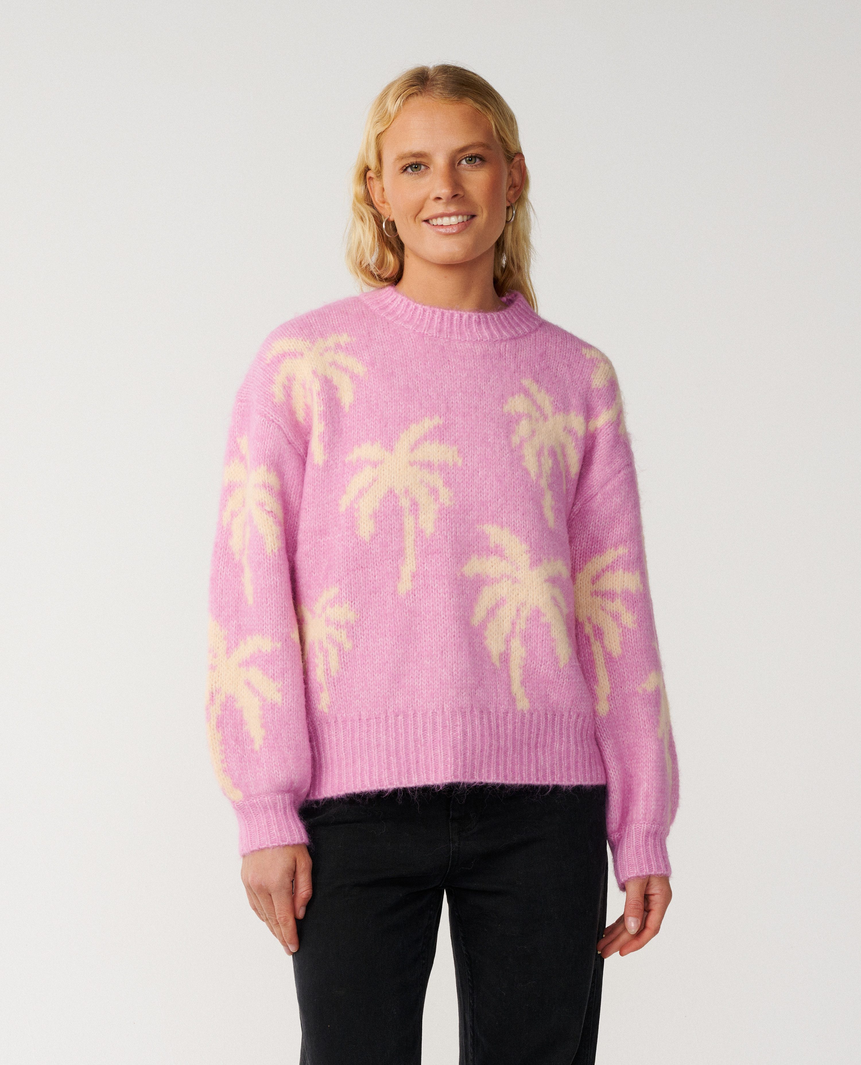 Rip Curl Jacquardpullover Retro Swell Palm Jacquard Pullover