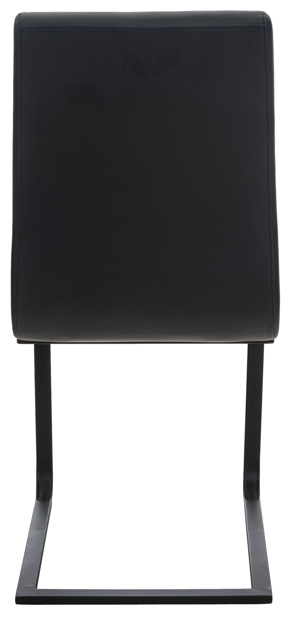 Metall Bellle Freischwinger), TPFLiving mit schwarz Sitzfläche Konferenzstuhl Sitzfläche: hochwertig Esszimmerstuhl gepolsterter Gestell: - Wohnzimmerstuhl matt Kunstleder - - schwarz - (Küchenstuhl