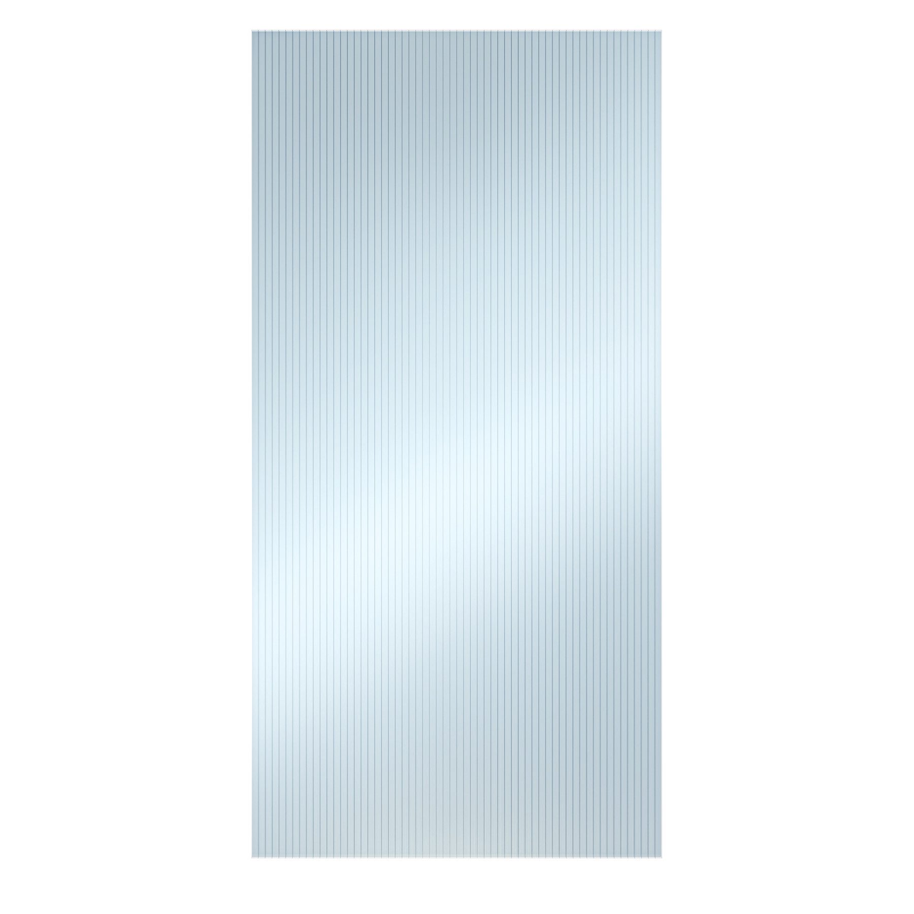 tectake Doppelstegplatte Hohlkammerplatten, UV-beständig, 121 x 60,5 x 0,4 cm je Platte, 0,4 mm, (Polycarbonat Stegplatten Shiny, 10-St., 7,32 m² Gesamtfläche), lichtdurchlässig, wärmedämmend, temperaturresistent, robust