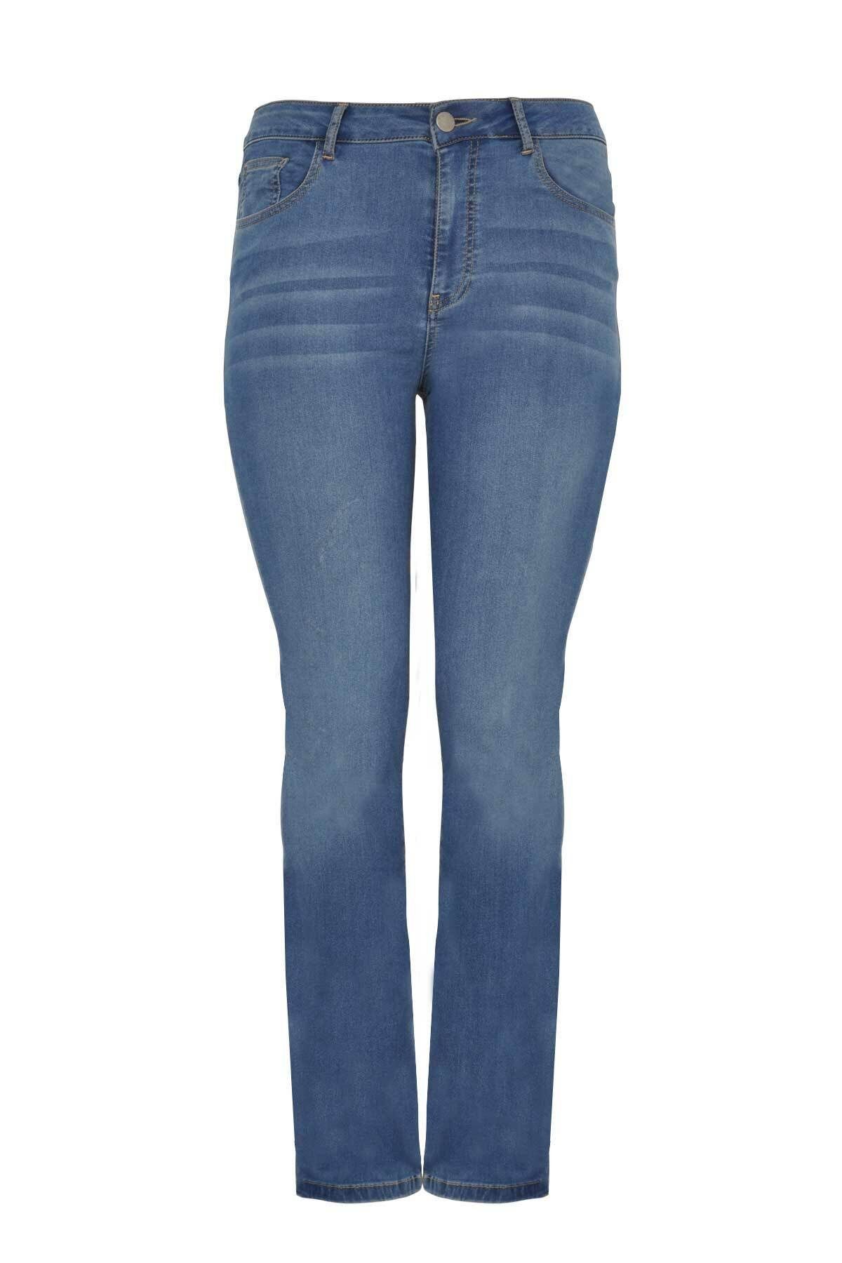 YOEK High-waist-Jeans Damen Jeans Große Größen
