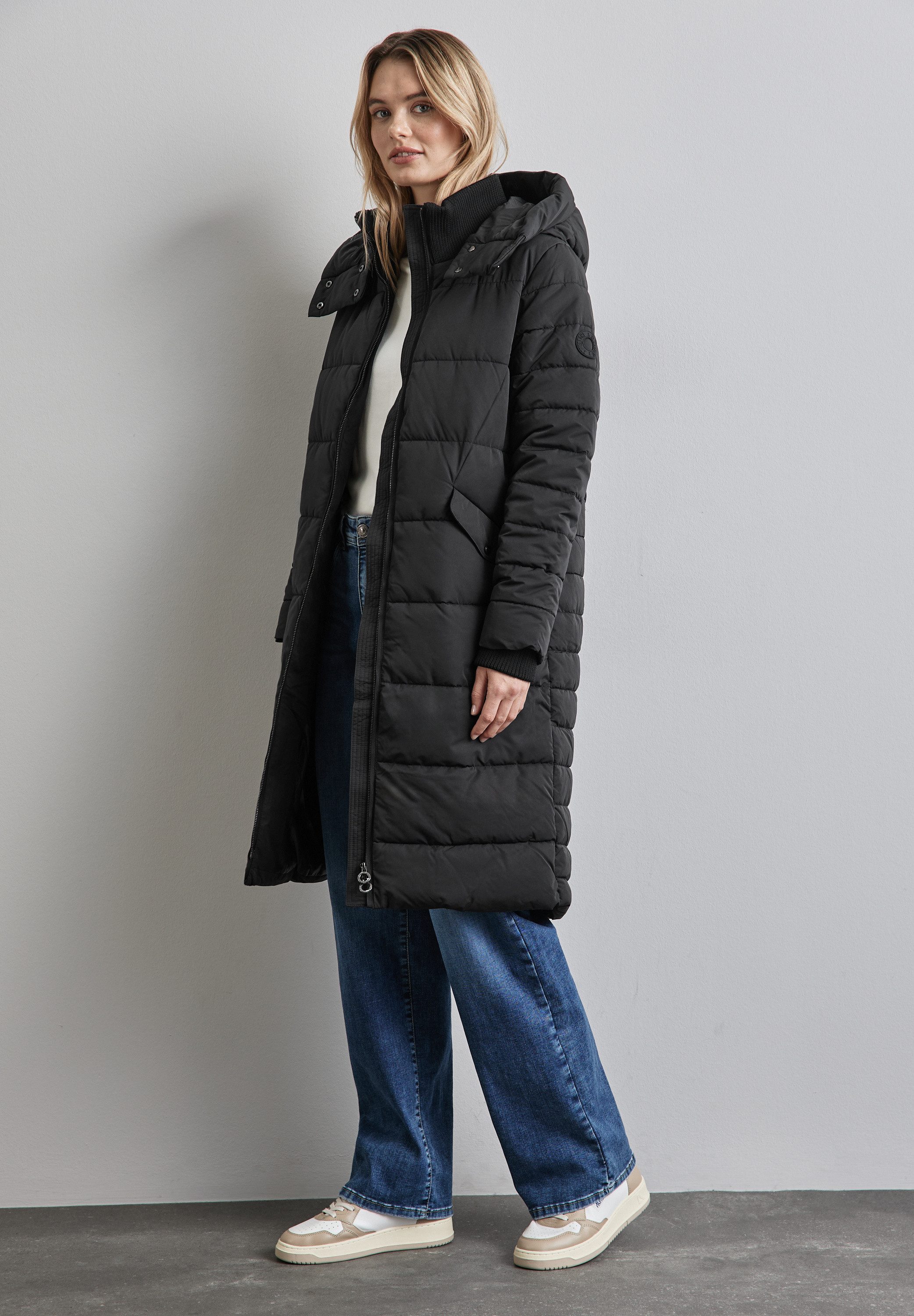 STREET ONE Winterjacke mit abnehmbarer Kapuze