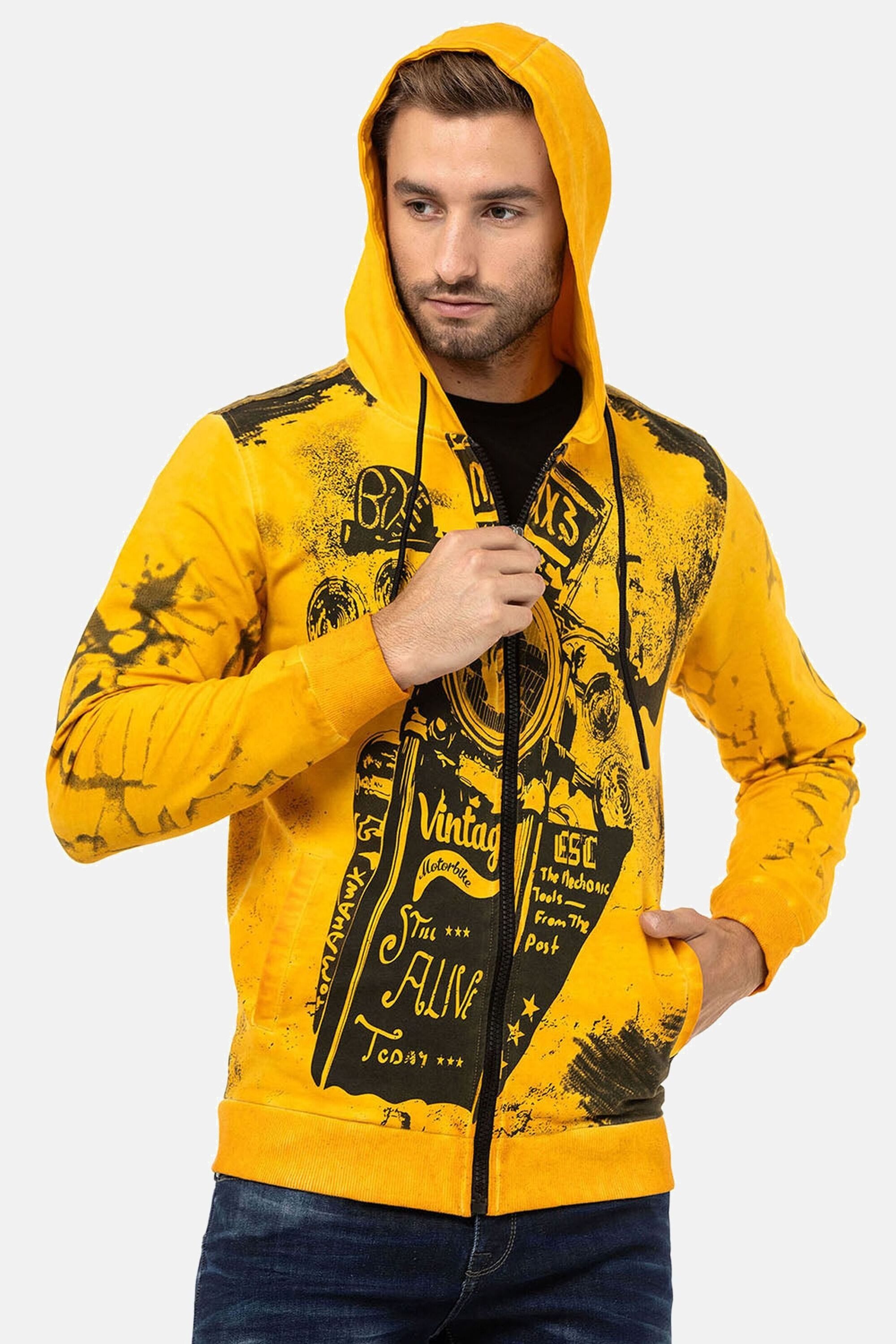 Cipo & Baxx Sweatjacke Jacken (1-tlg) mit Print, CL561 – Bild 3 von 5