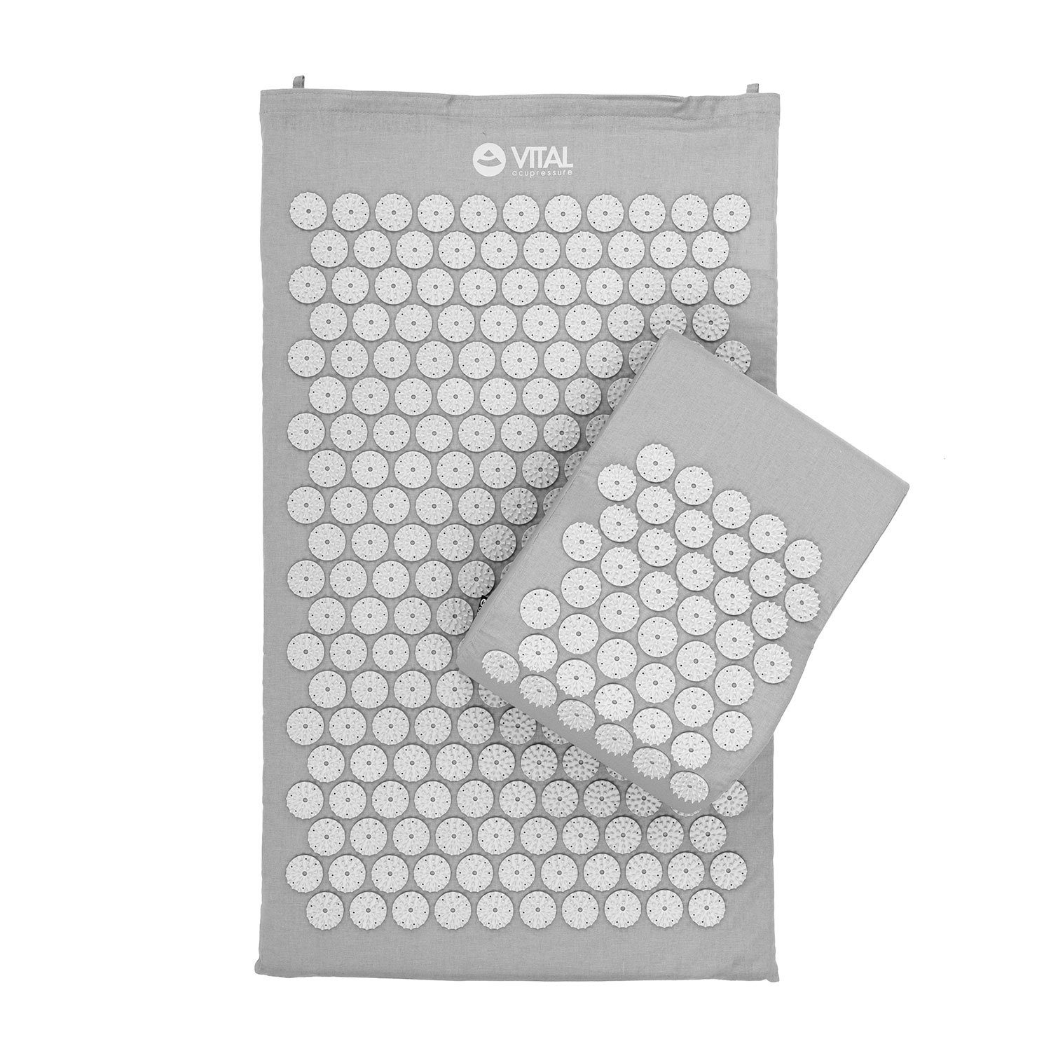 bodhi Akupressurmatte VITAL Akupressurmatte & Kissen Set steingrau