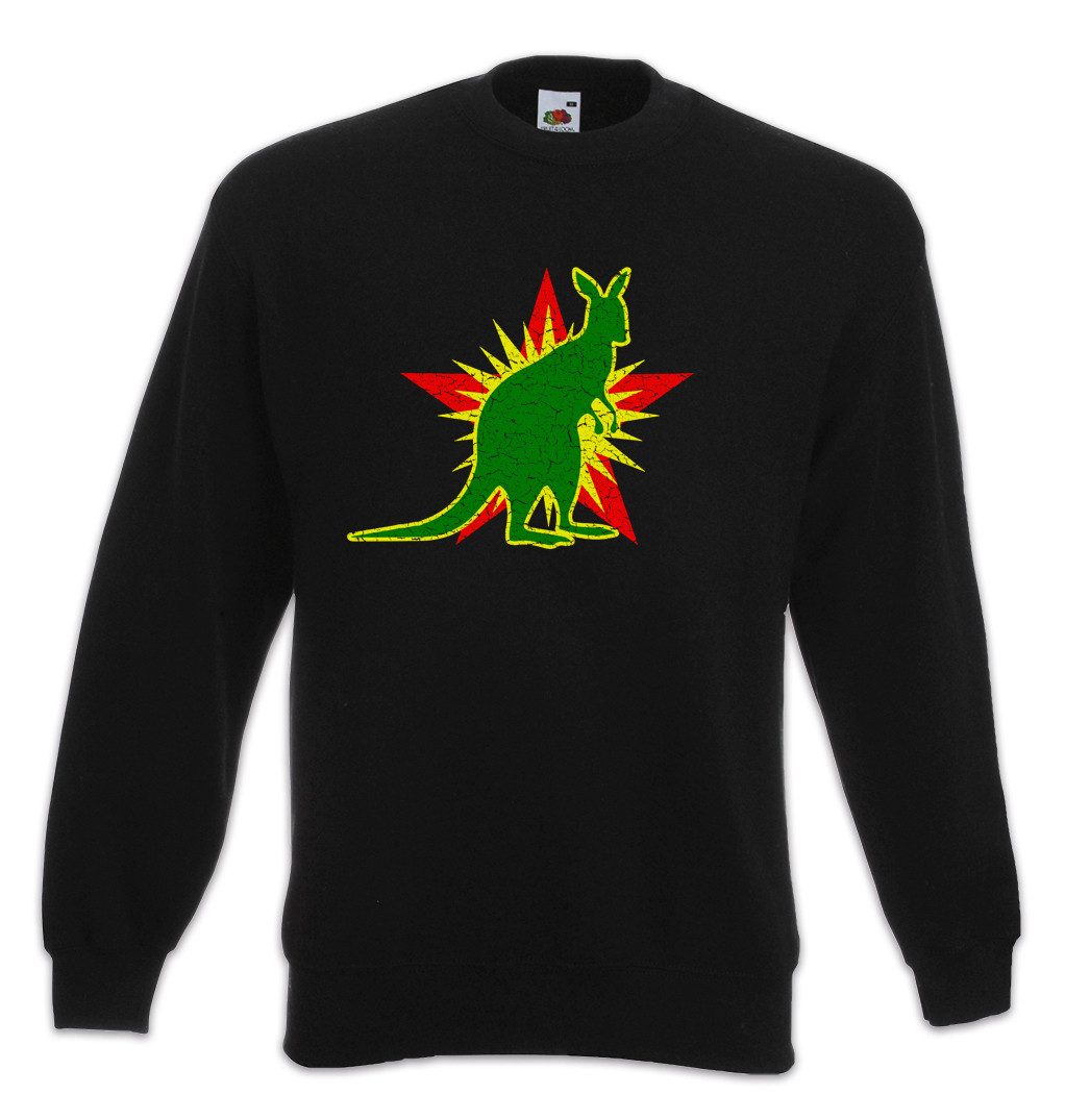 Urban Backwoods Sweatshirt Socialist Kangaroo Sweatshirt Red Känguru Stern Kommunismus Socialism (1-tlg) Star Sozialismus Jamaika Reggae