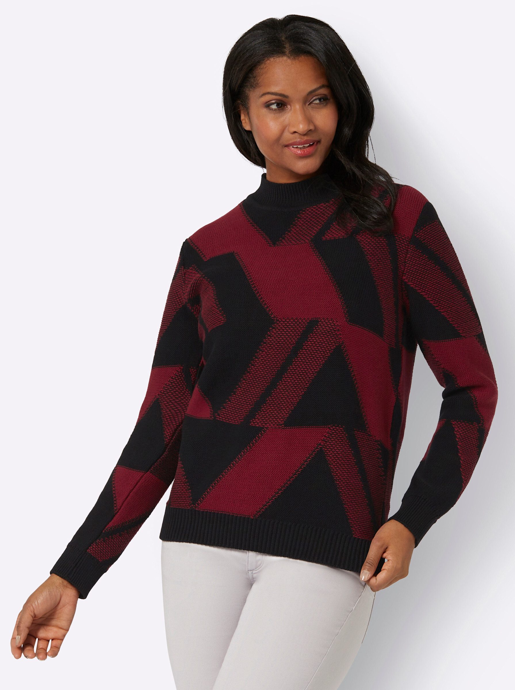 Witt Strickpullover Stehkragenpullover günstig online kaufen
