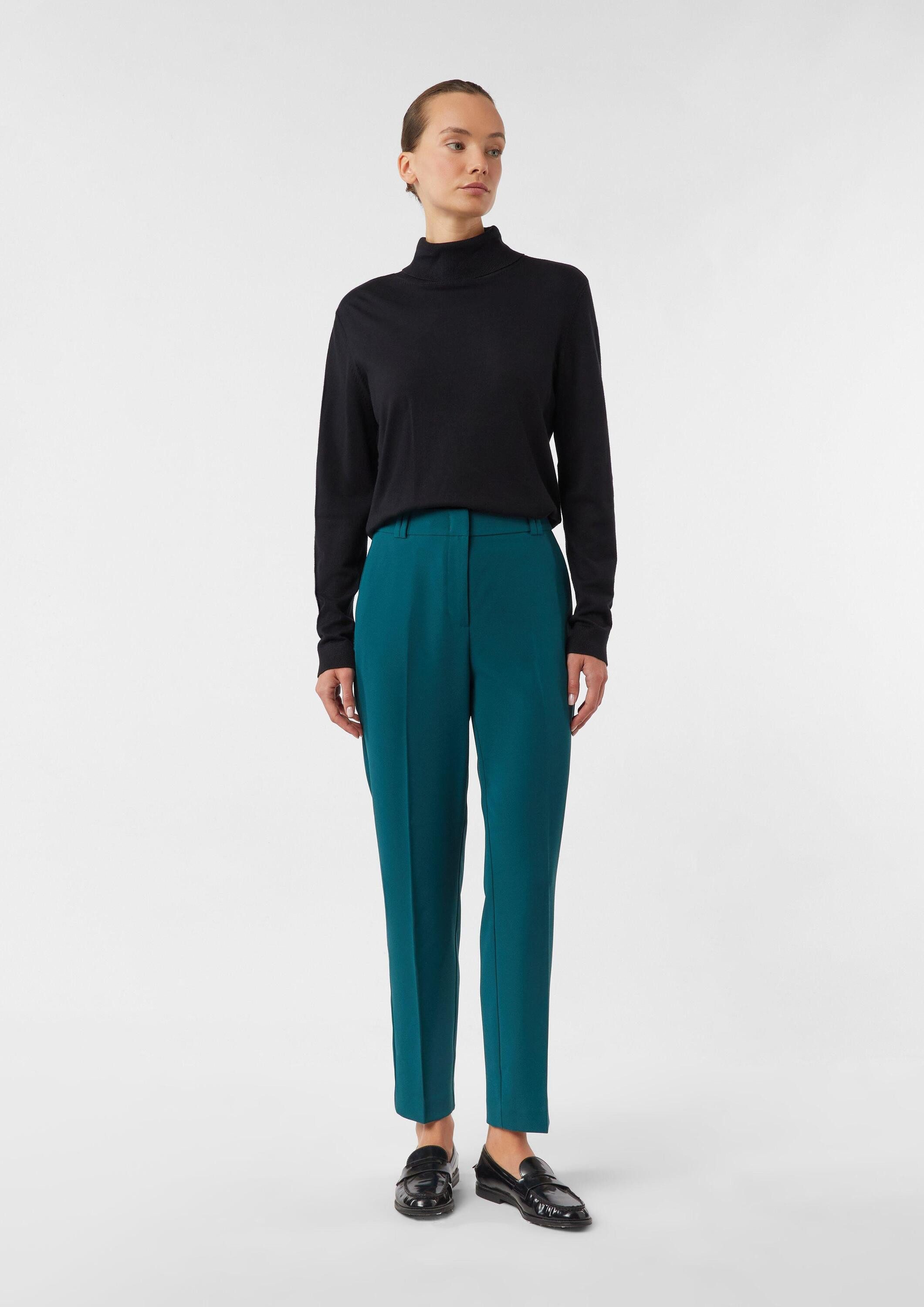 comma 7/8-Hose Hose Cigarette Pants mit Bügelfalten